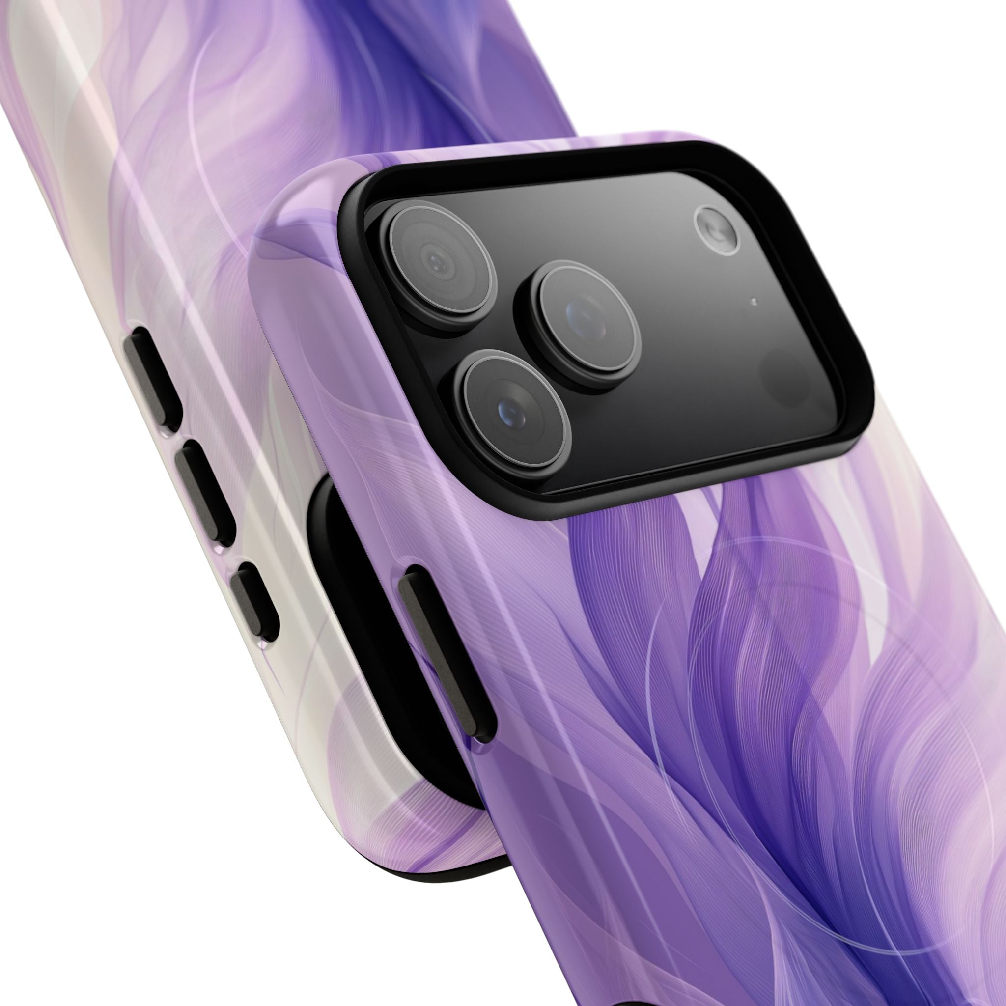 Purple Ribbon Waves iPhone 17 Pro Max Case - Tough+ - CASE•BOB