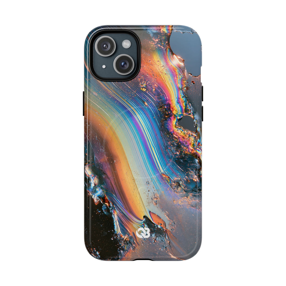 Prismatic Aura Flow · Tough 2.0 Magnetic Phone Case for iPhone · Blue