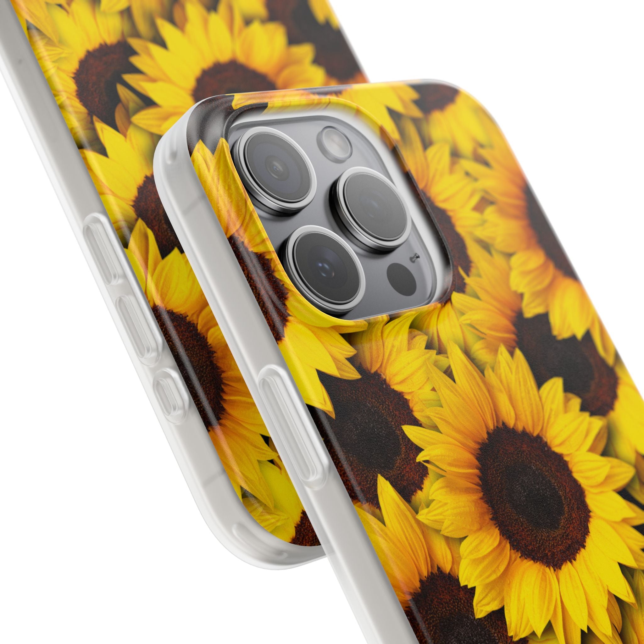 Sonnenblumen-Glühen iPhone 15 Pro Max Case - Soft