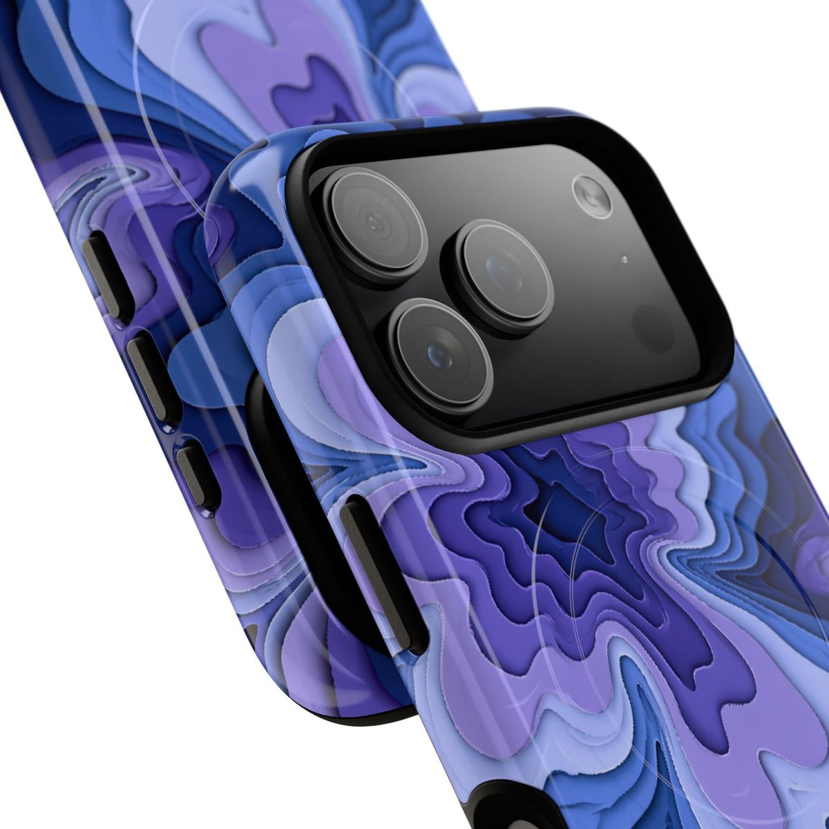 Periwinkle Strata Bloom · Tough 2.0 Magnetic Phone Case for iPhone · Purple