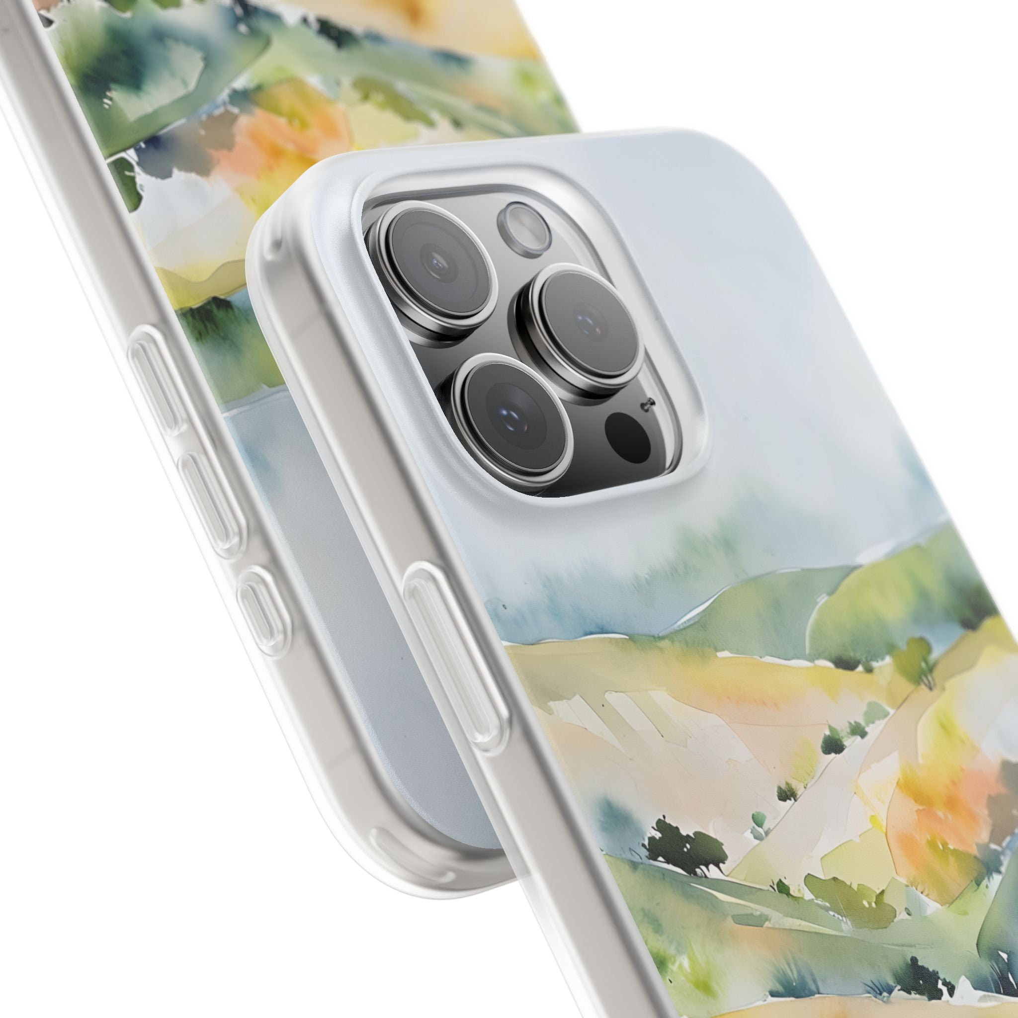 Verdant Mist Valleys · Soft Phone Case for iPhone