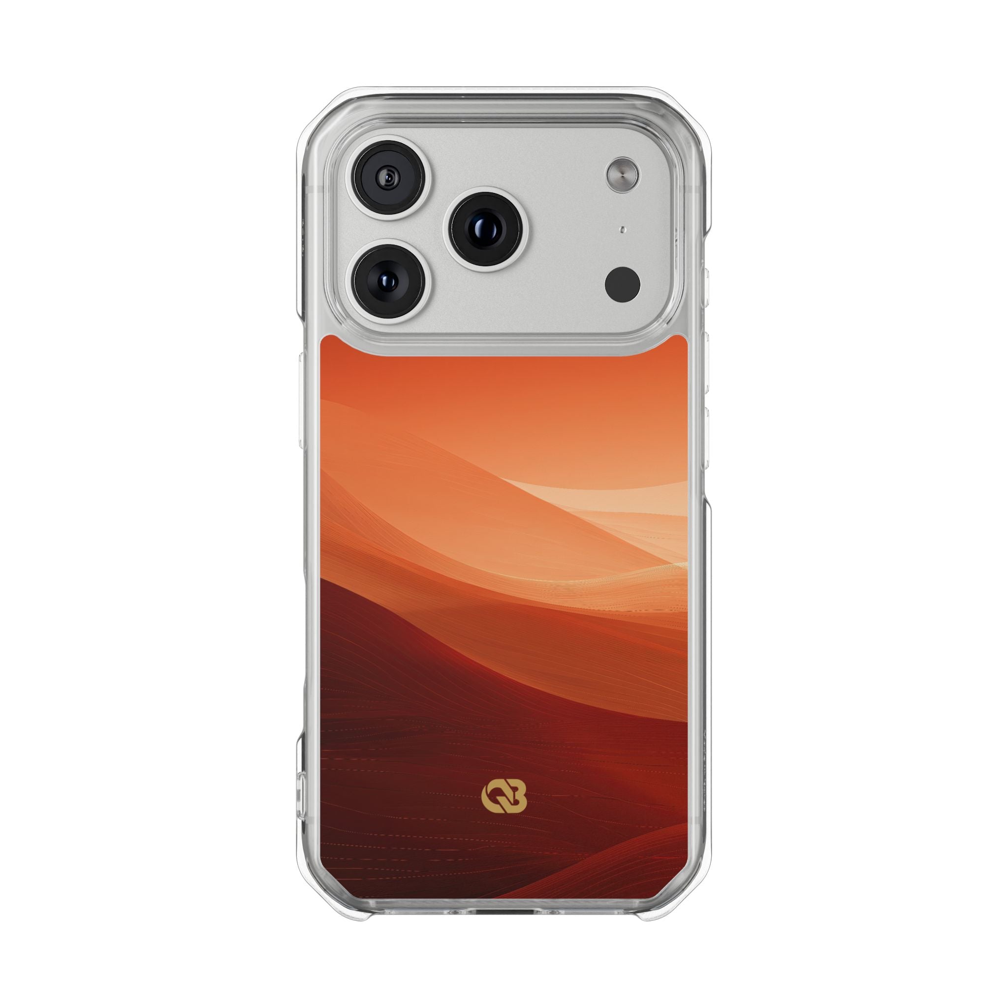 Orange Impact MagSafe Phone Case for iPhone - Crimson Dune Gradient