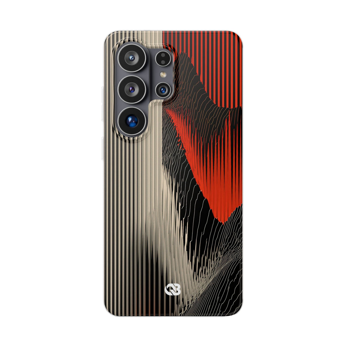 Red Lite Phone Case for Samsung - Crimson Pulse Topo