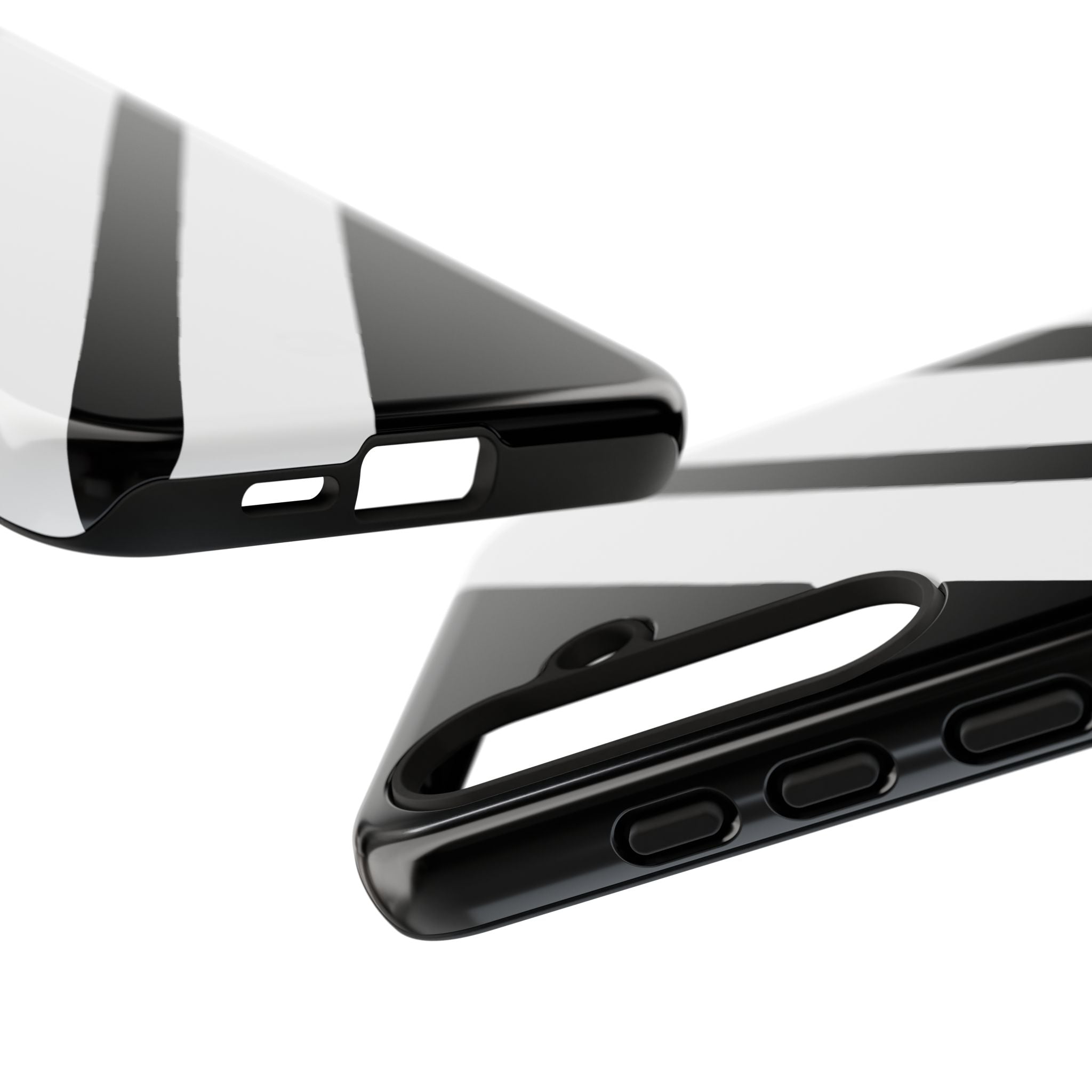 Obsidian White Bars · Tough Handyhülle für Samsung