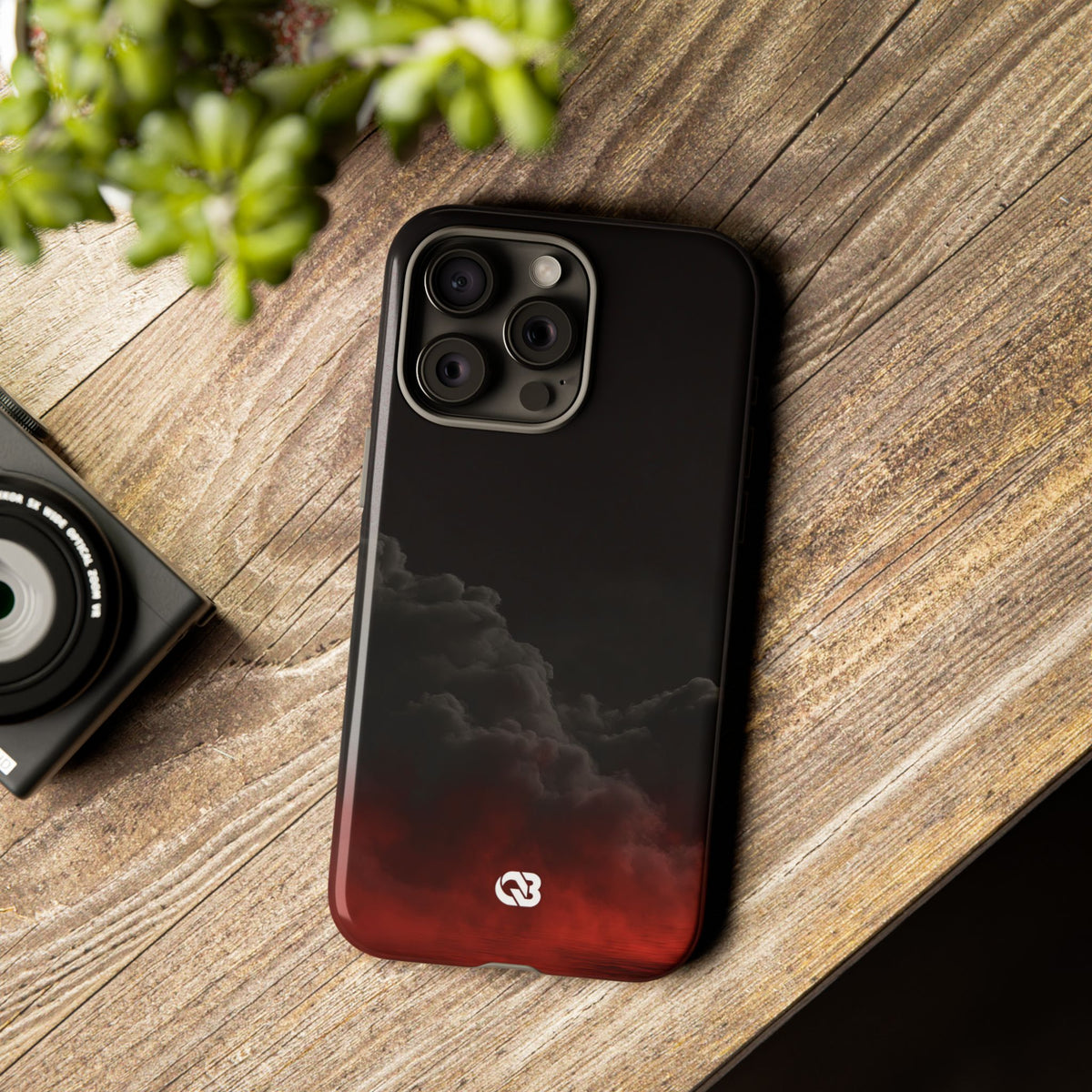 Crimson Fog Void · Tough Phone Case for iPhone · Black