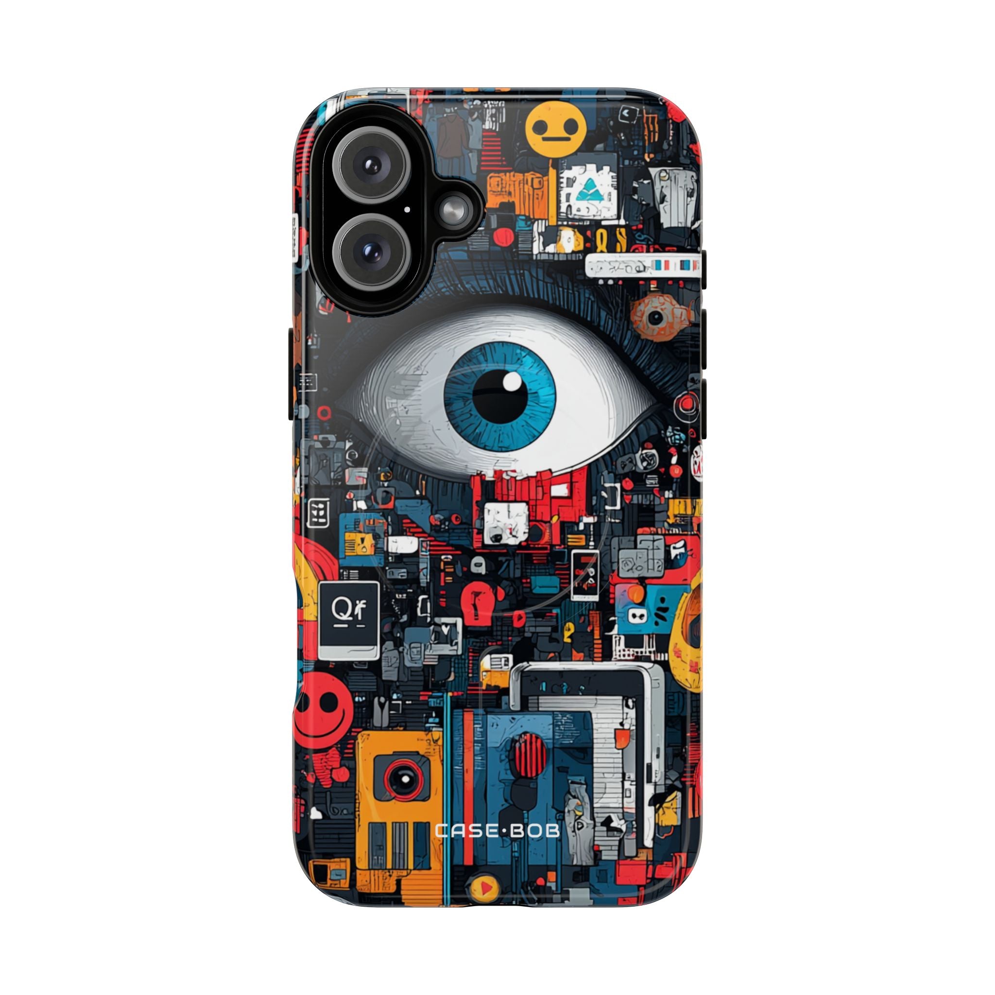Digital Eye Blue iPhone 16 Plus Skal - Tough+