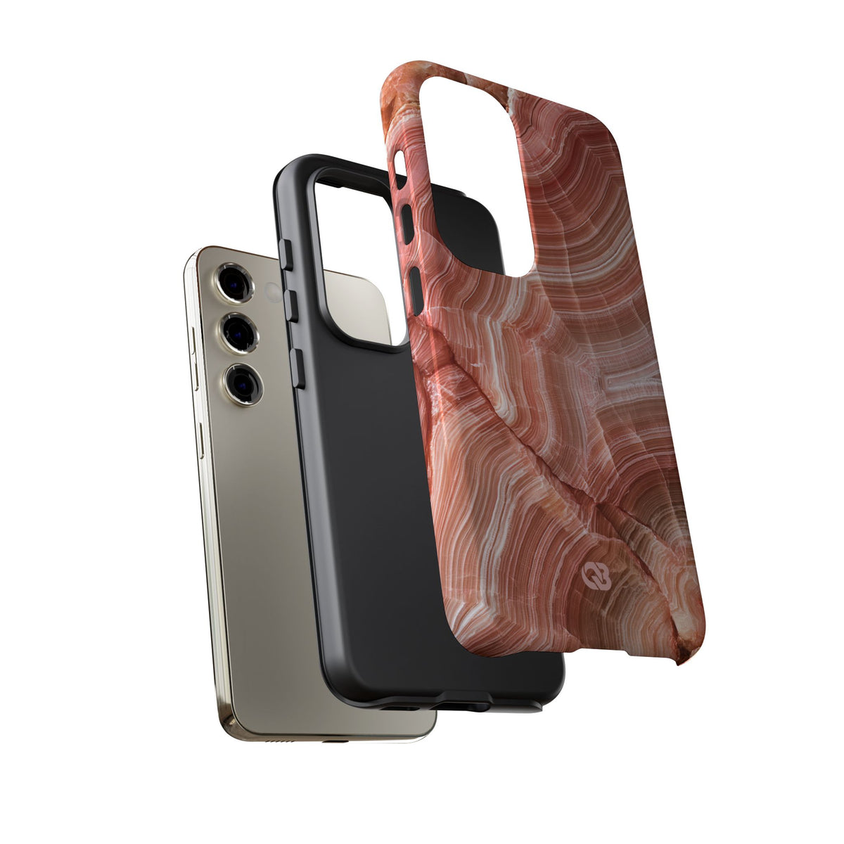 Blushing Rose Strata · Tough Phone Case for Samsung · Pink