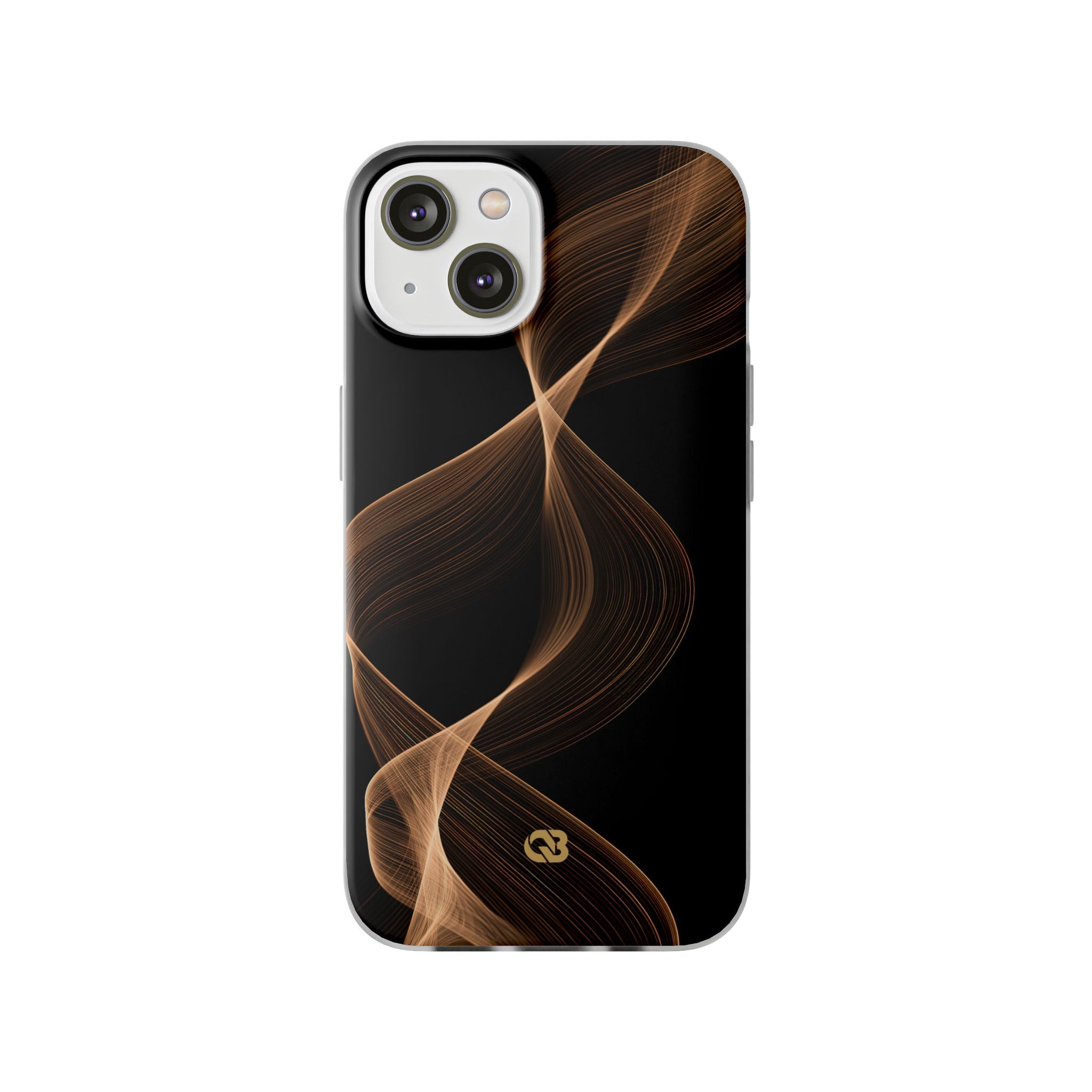 Brown Lite Phone Case for iPhone - Copper Silk Wave