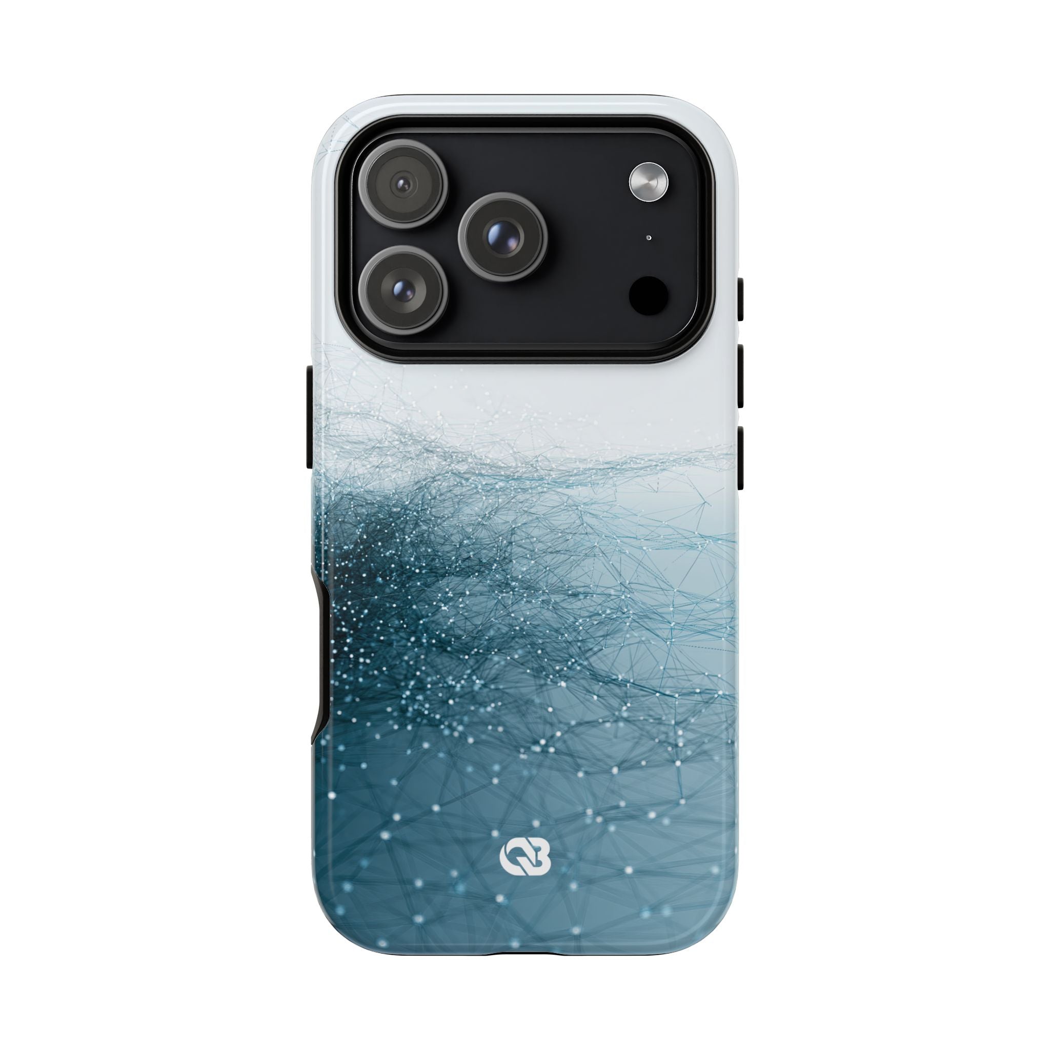 Teal Tough Phone Case for iPhone - Arctic Pulse Mesh
