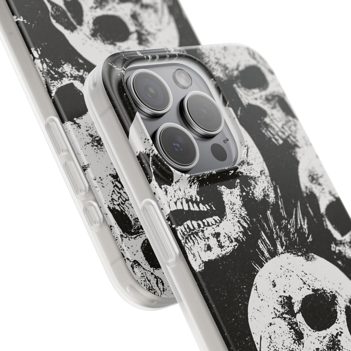 Punk Skull Riot · Lite Phone Case for iPhone · Black