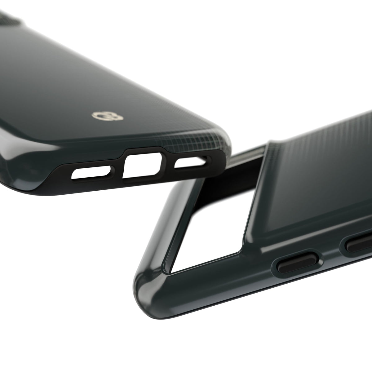 Grey Tough Phone Case for Google Pixel - Charcoal Tech Grid