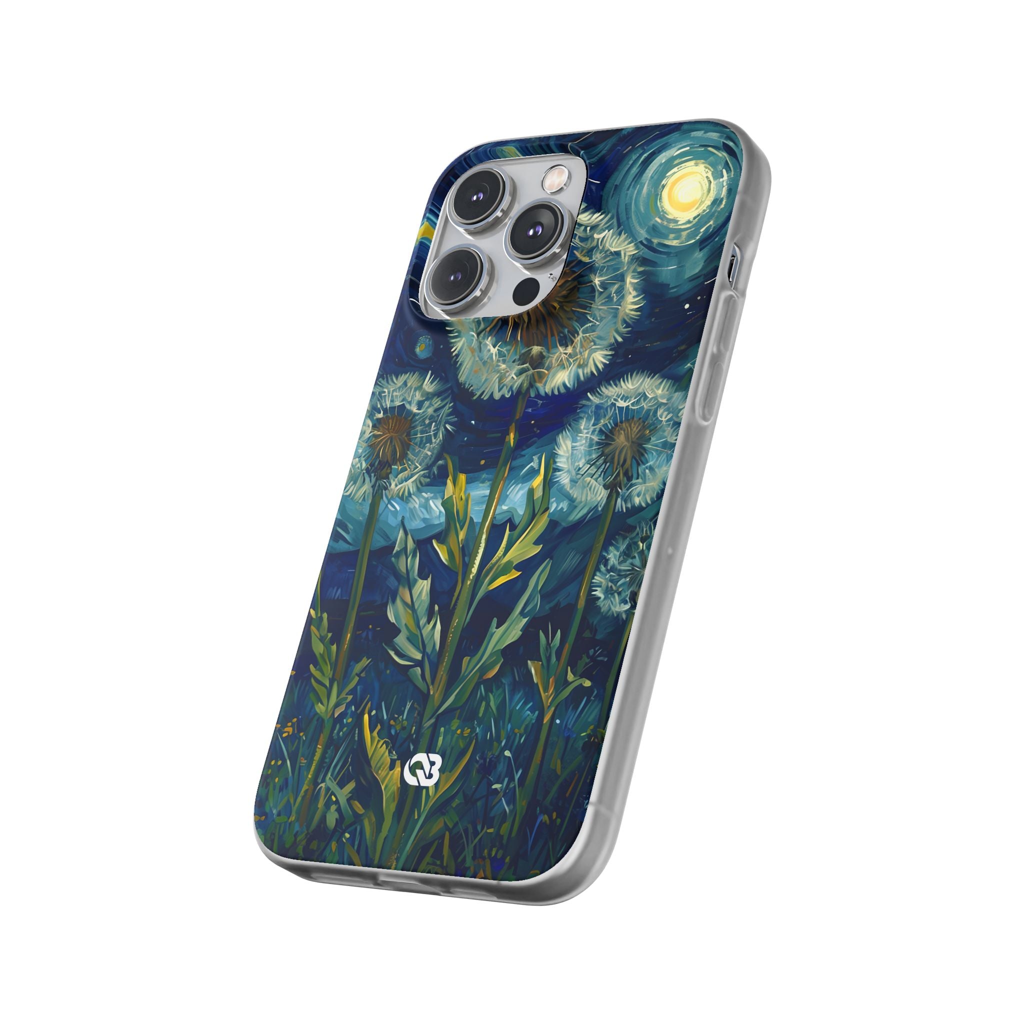 Starry Dandelion Swirl · Soft Phone Case for iPhone