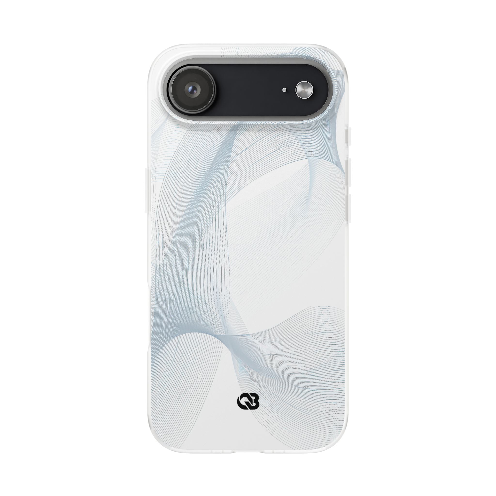 White Lite Phone Case for iPhone - Arctic Line Current