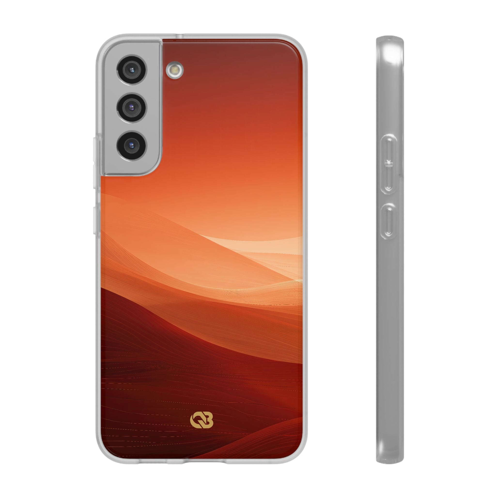 Orange Lite Phone Case for Samsung - Crimson Dune Gradient