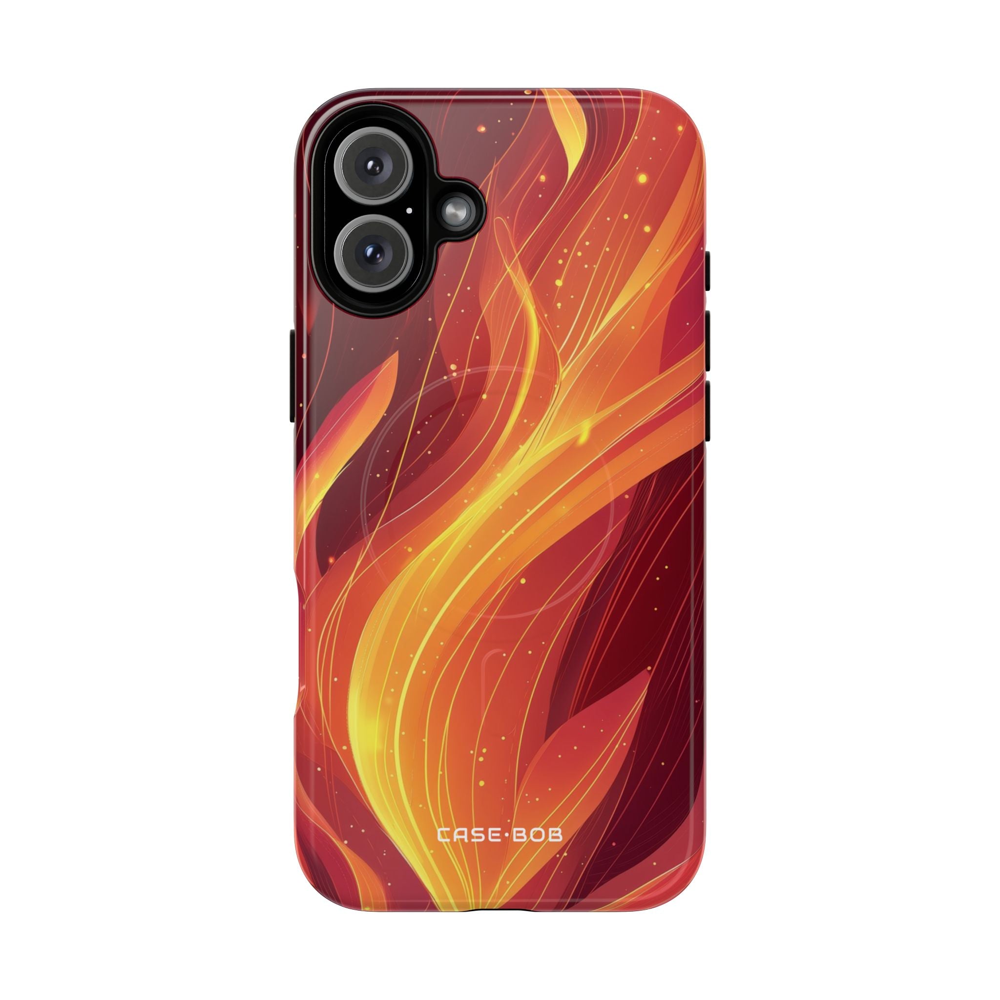 Flaming Flow iPhone 16 Plus Case - Tough+ - CASE•BOB