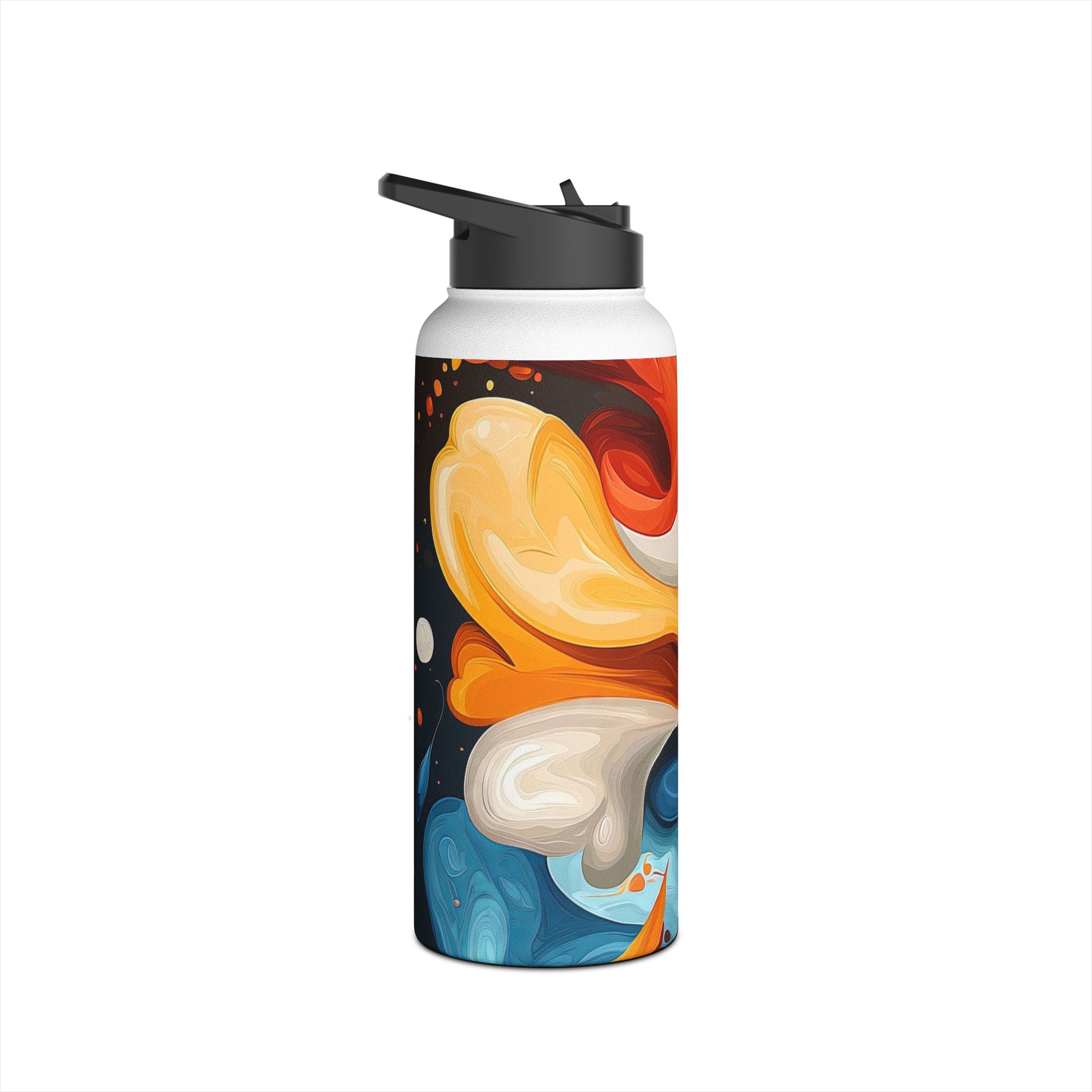 Fiery Swirl - Stainless Steel Water Bottle