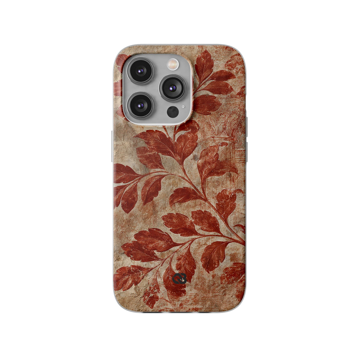 Terracotta Botanical Fresco · Lite Phone Case for iPhone · Red