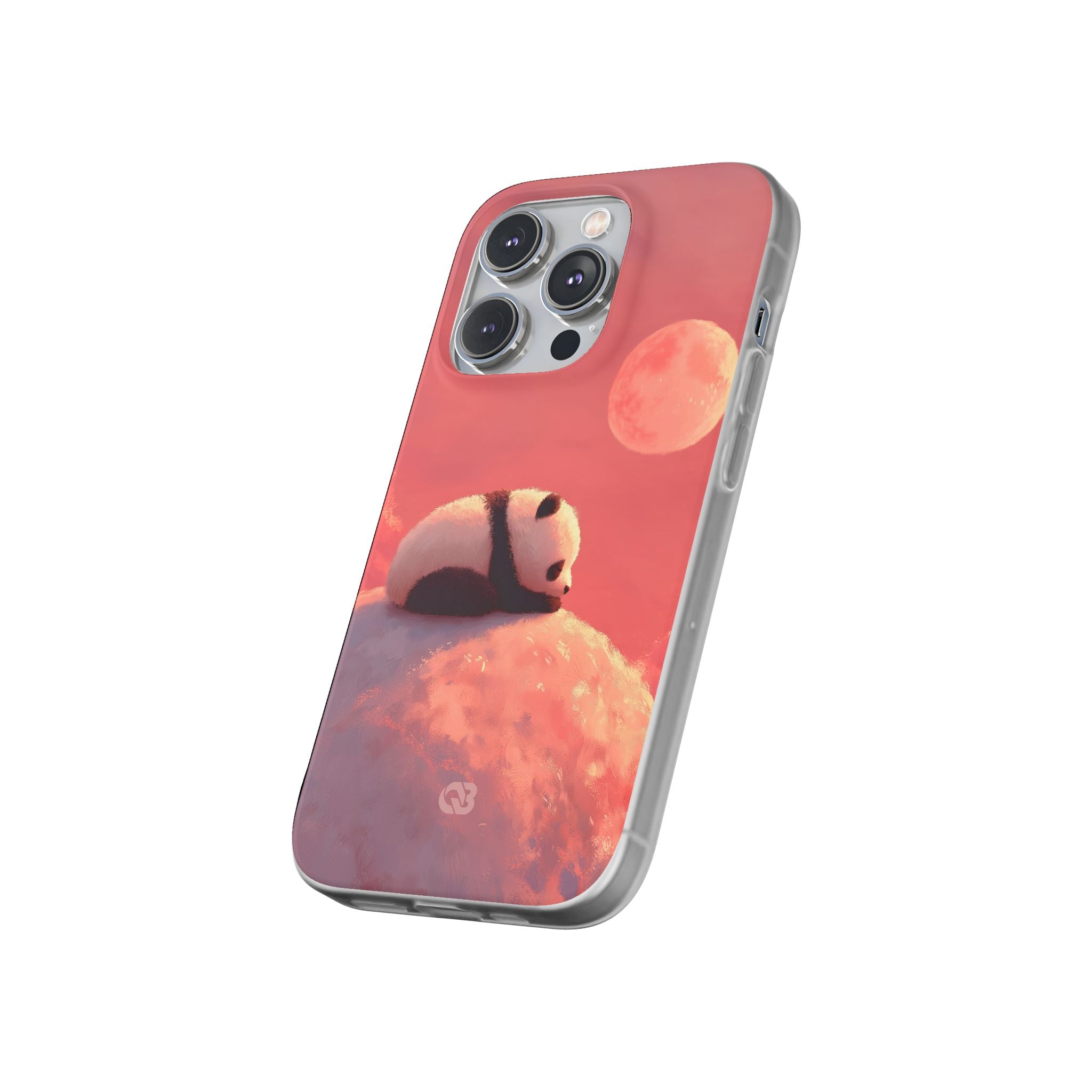 Rose Moon Panda · Soft Phone Case for iPhone