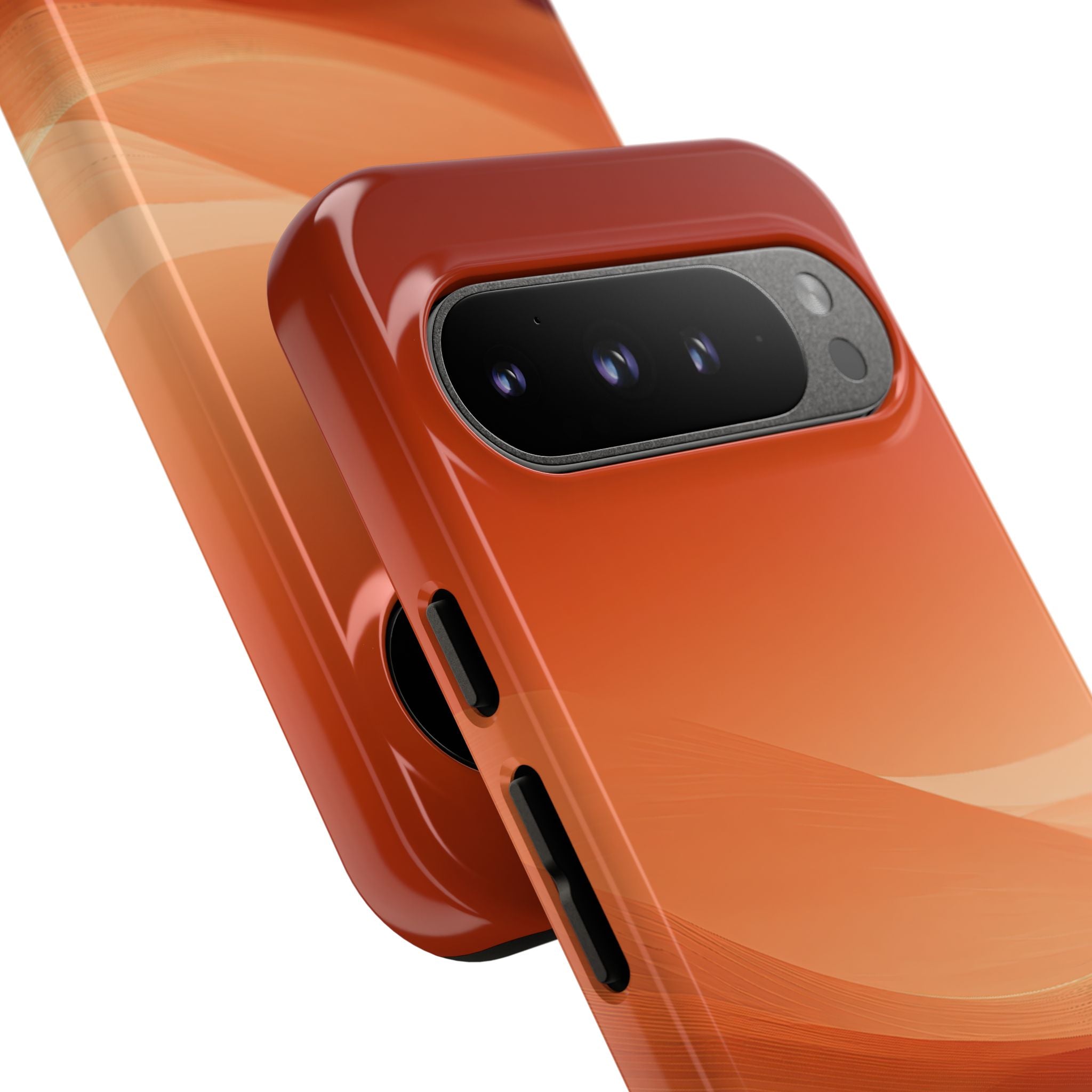 Orange Tough Phone Case for Google Pixel - Crimson Dune Gradient