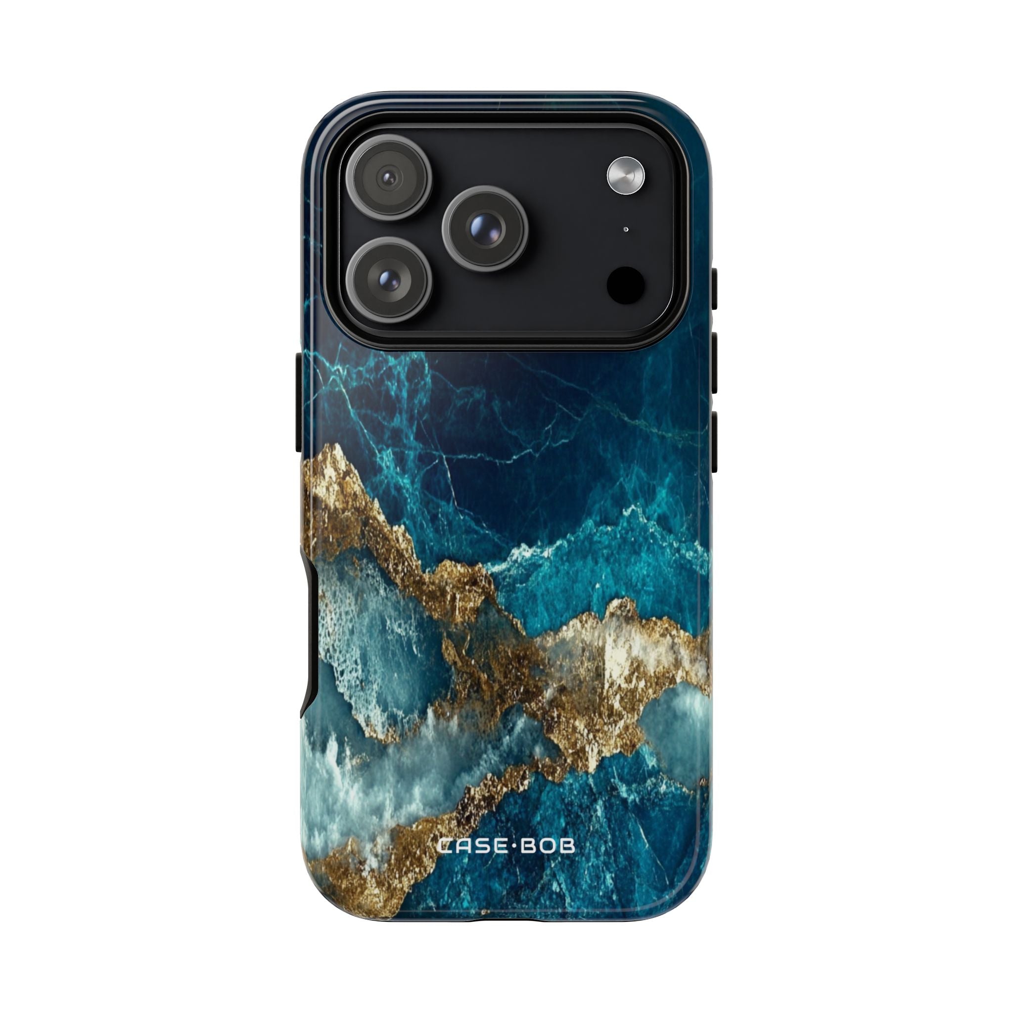 Jagged Gold Split iPhone 17 Pro Case - Tough - CASE•BOB