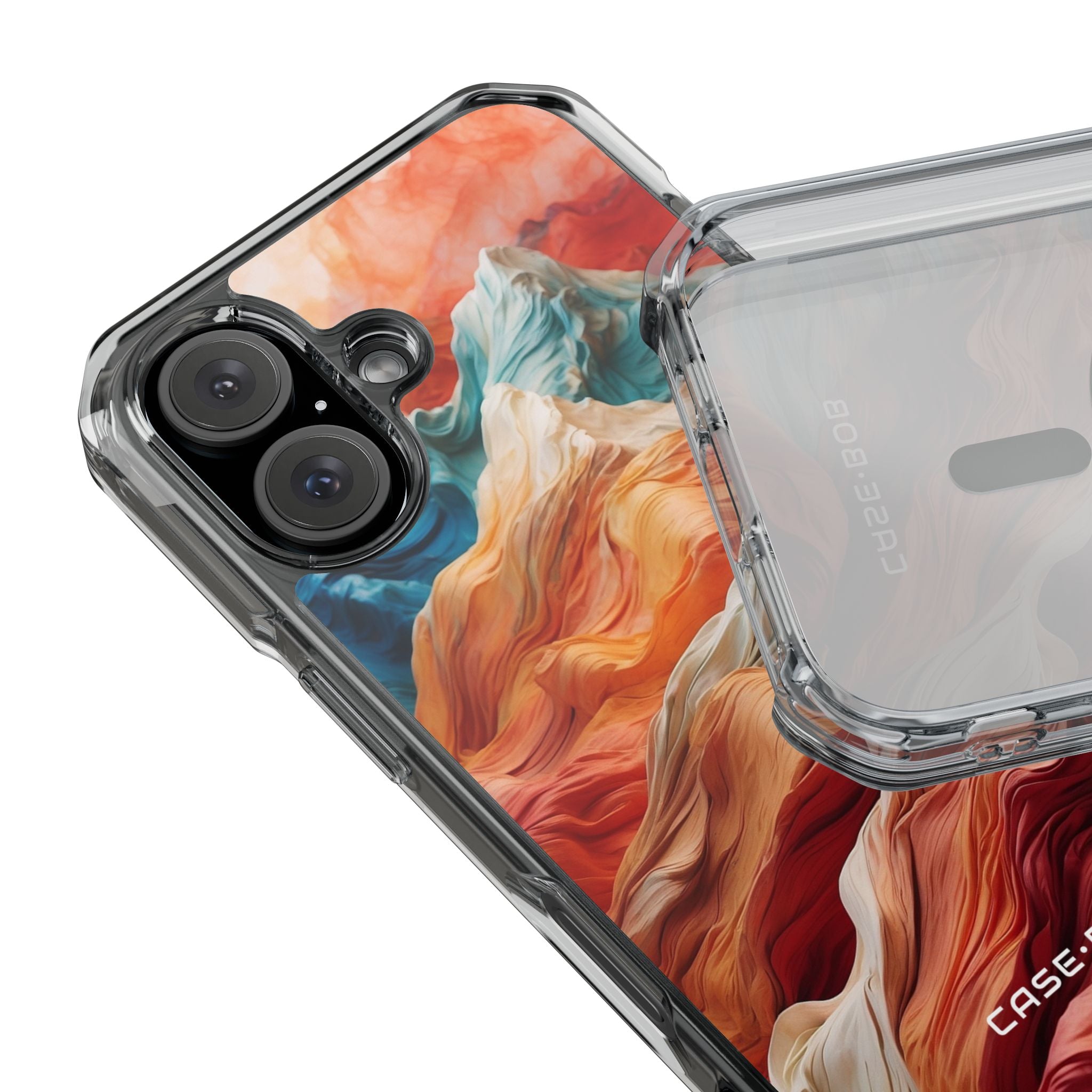 Fabric Peaks Cream iPhone 16 Case - Impact