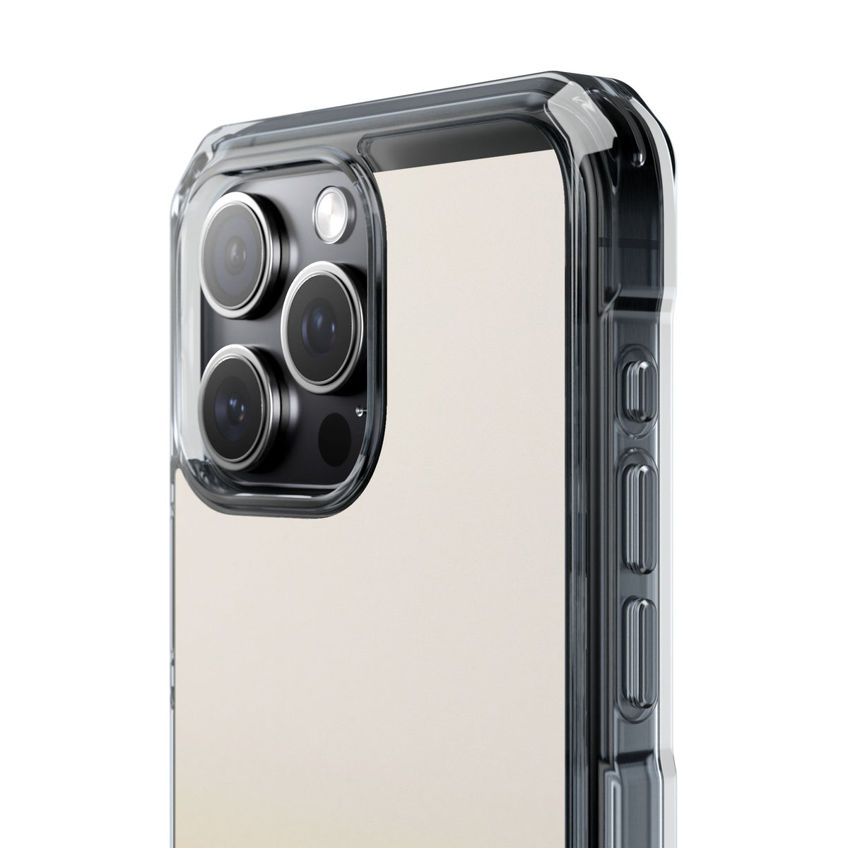 Solar Cream Ombre · Clear Impact Magnetic Phone Case for iPhone · Yellow