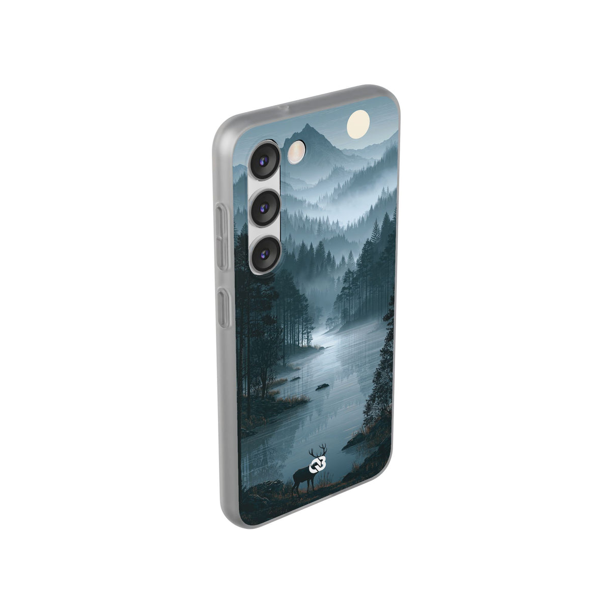 Silent Nordic Fjord · Lite Phone Case for Samsung · Blue