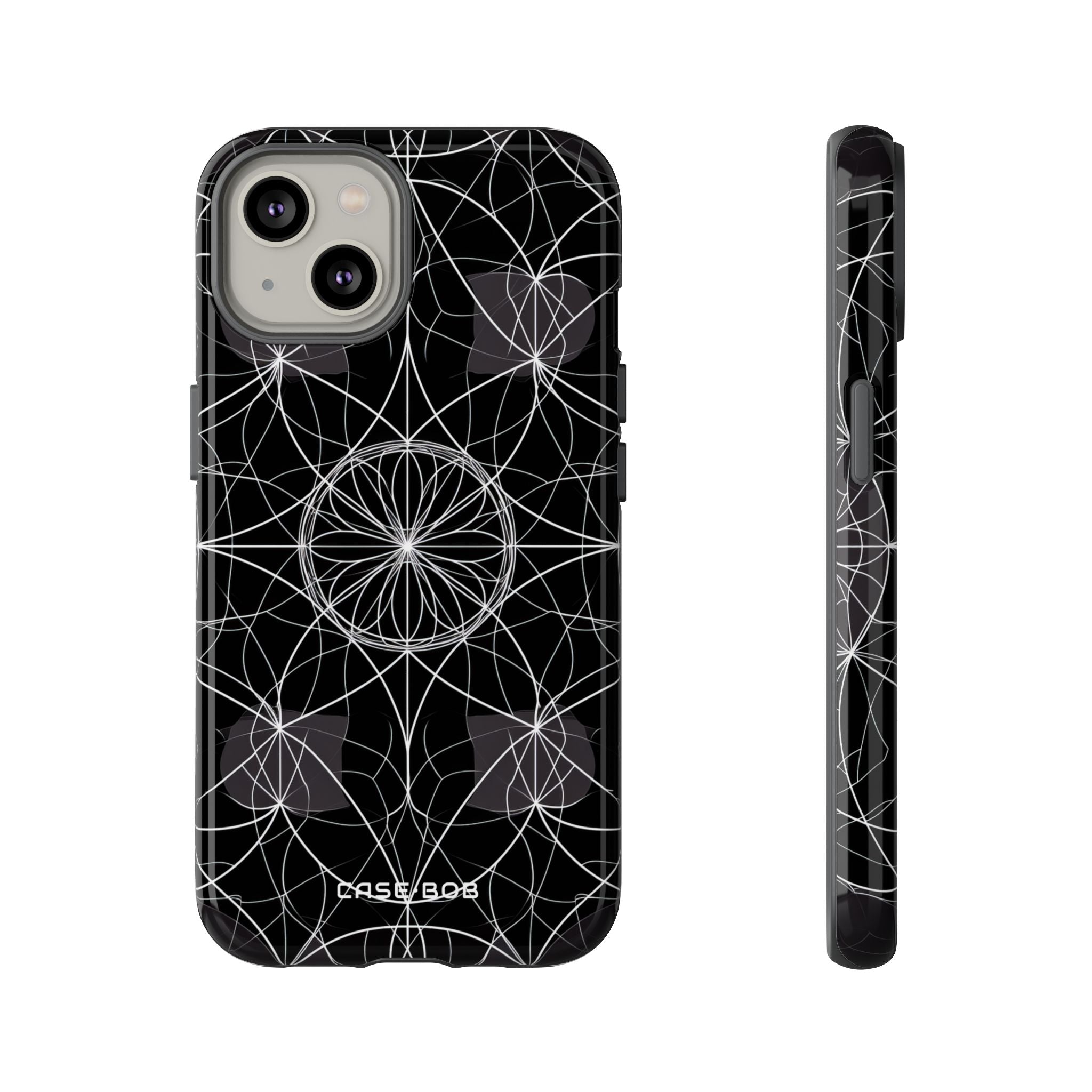Radiant Petal Orbit iPhone 14 Case - Tough