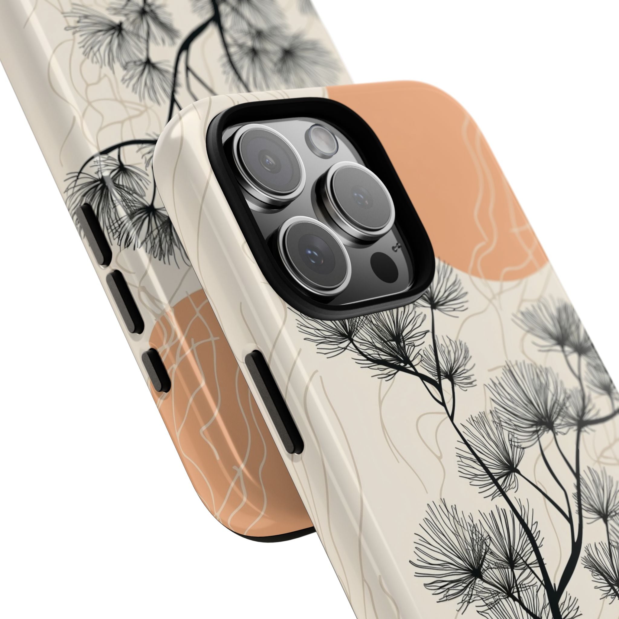 Spiky Tree Sunset iPhone 16 Pro Max Skal - Tough