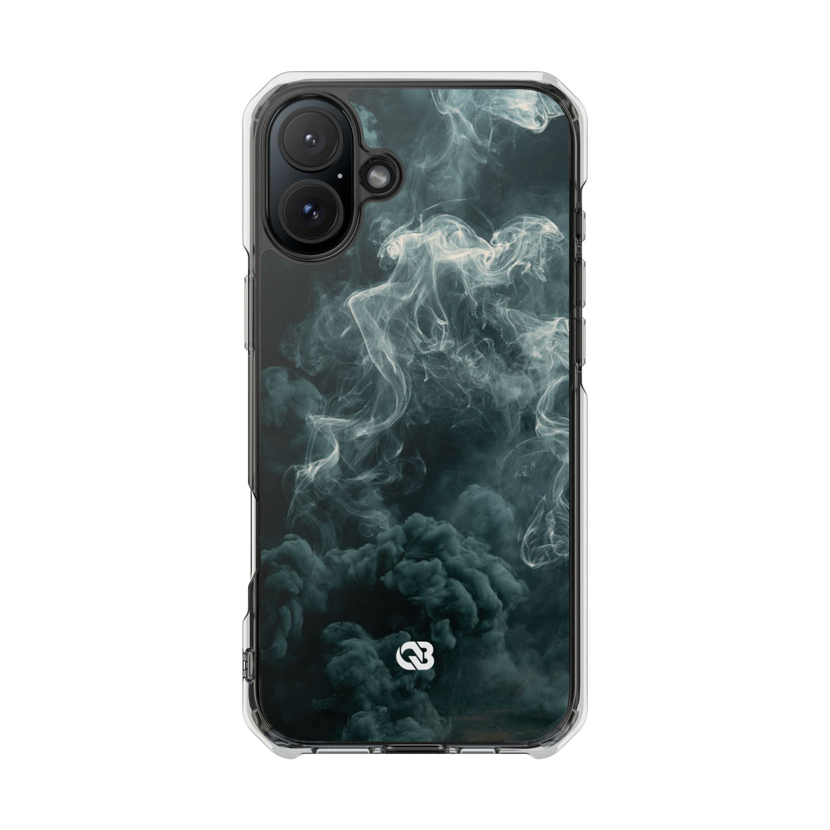 Luminescent Vapor Drift · Clear Impact Magnetic Phone Case for iPhone · Teal