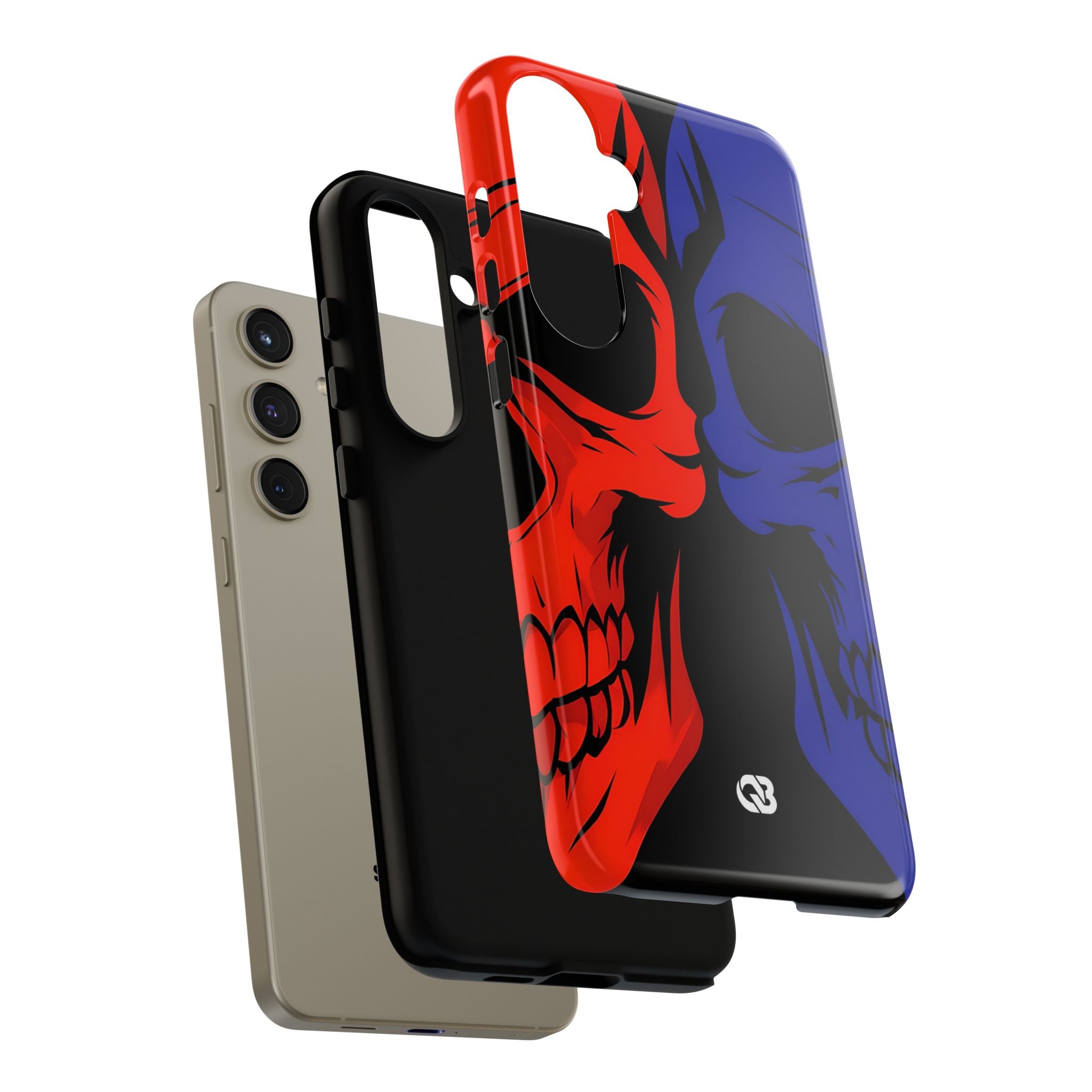Crimson Cobalt Skulls · Tough Phone Case Samsungille