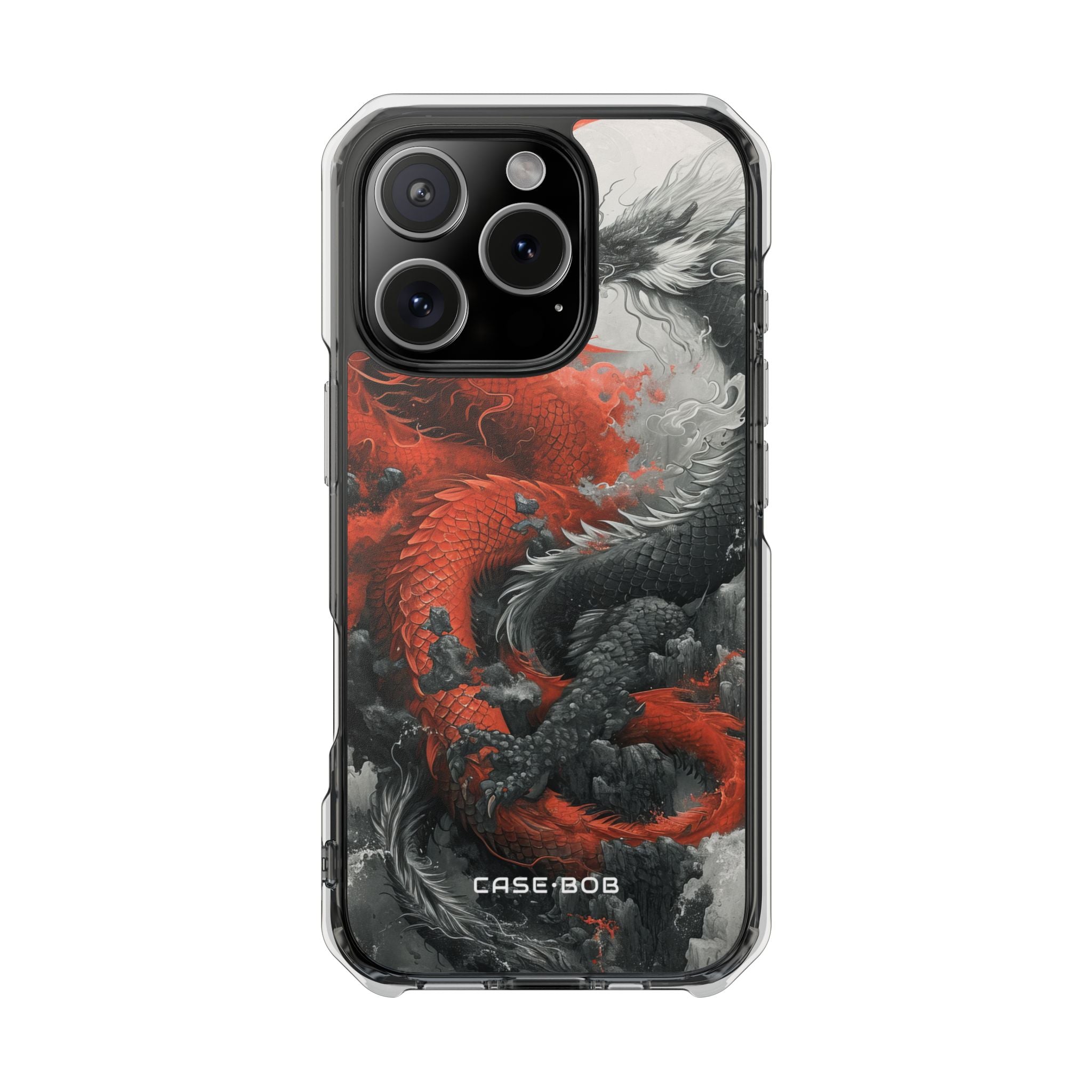 Twin Dragons Crimson iPhone 16 Pro Case - Impact