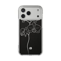 Black Impact MagSafe Phone Case for iPhone - Noir Alabaster Orchid