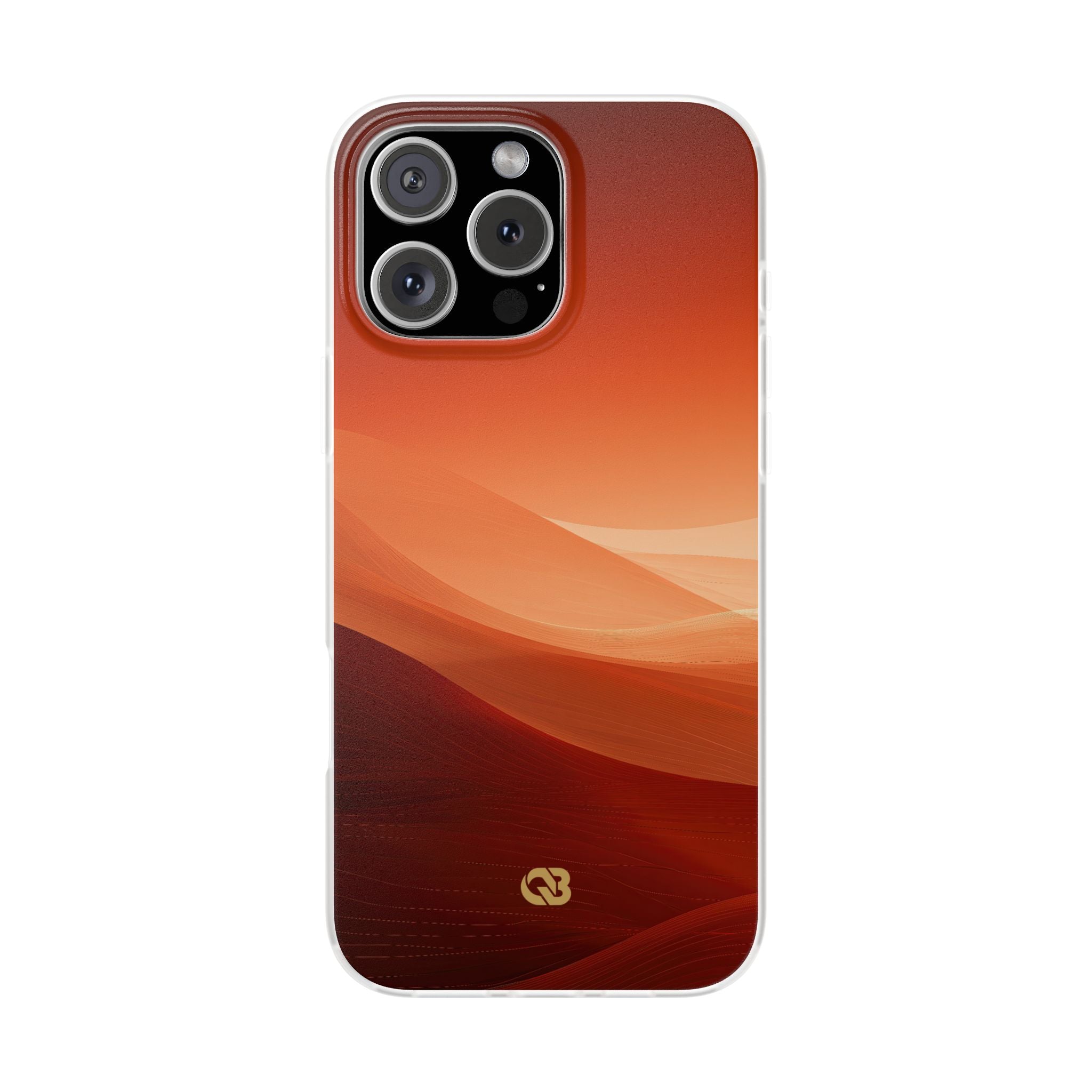 Orange Lite Phone Case for iPhone - Crimson Dune Gradient
