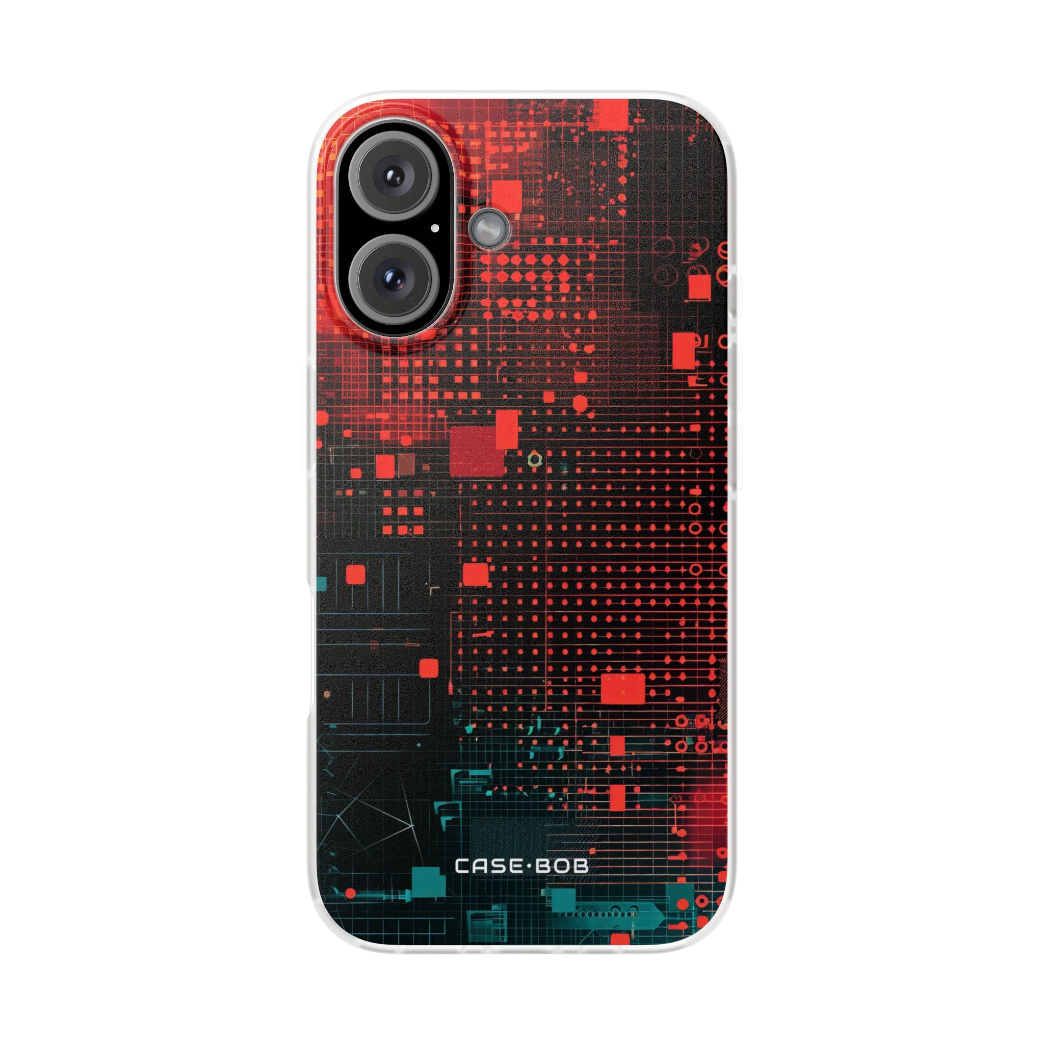 Grid Fusion iPhone 16 Case - Soft