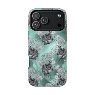 Frost Mint Floral · Tough+ Cover · MagSafe