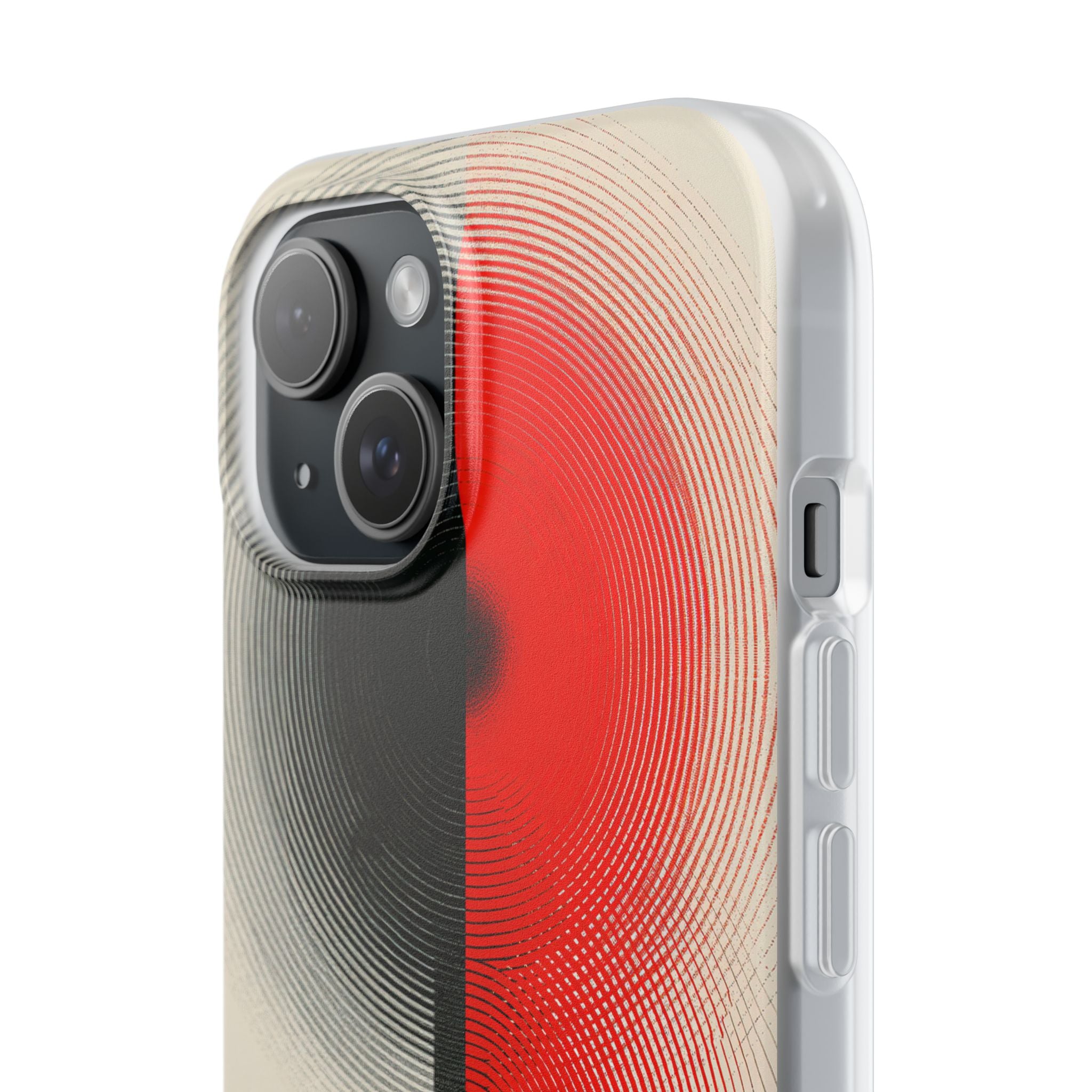 Red Lite Phone Case for iPhone - Split Signal Red