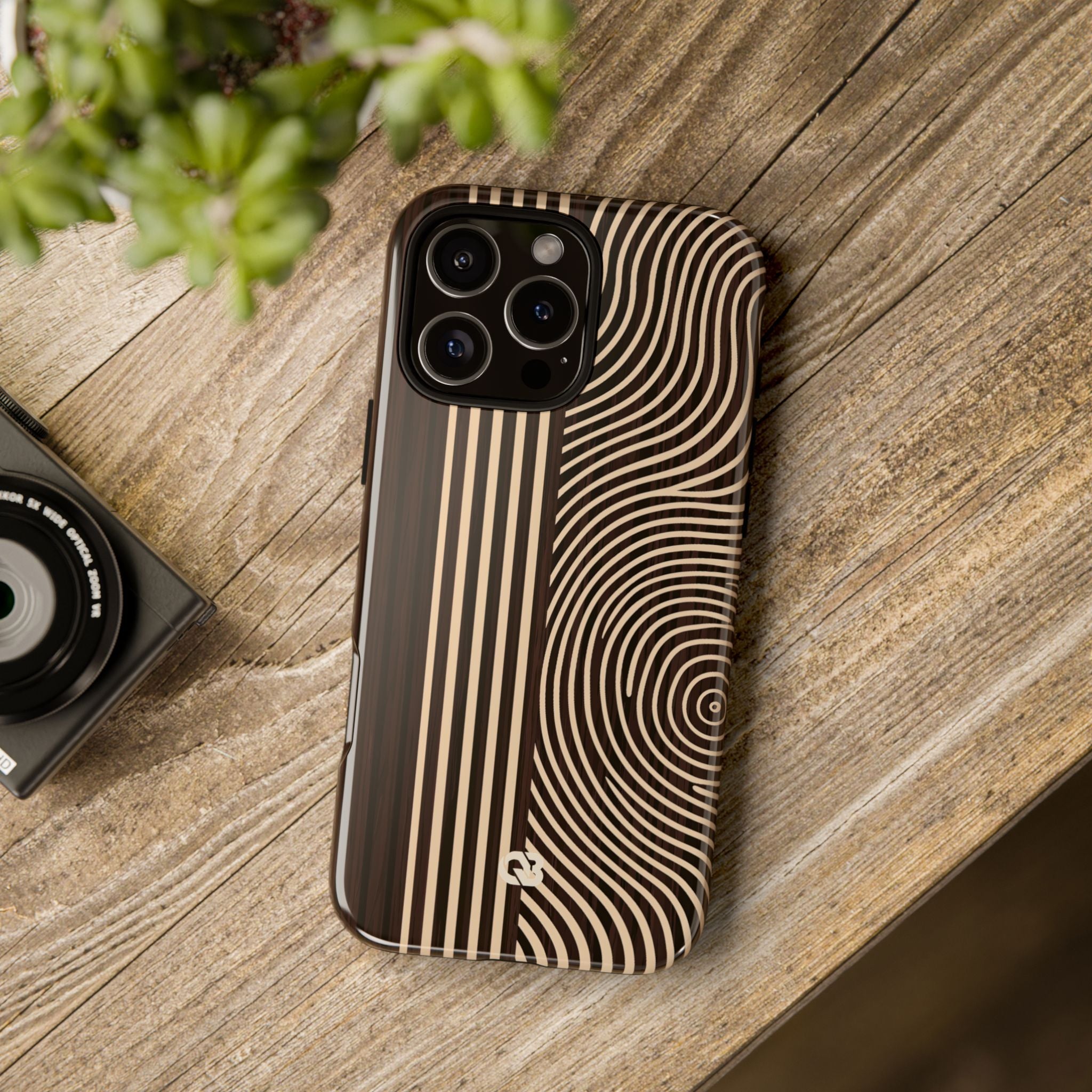 Brown Tough Phone Case for iPhone - Espresso Sand Ridge