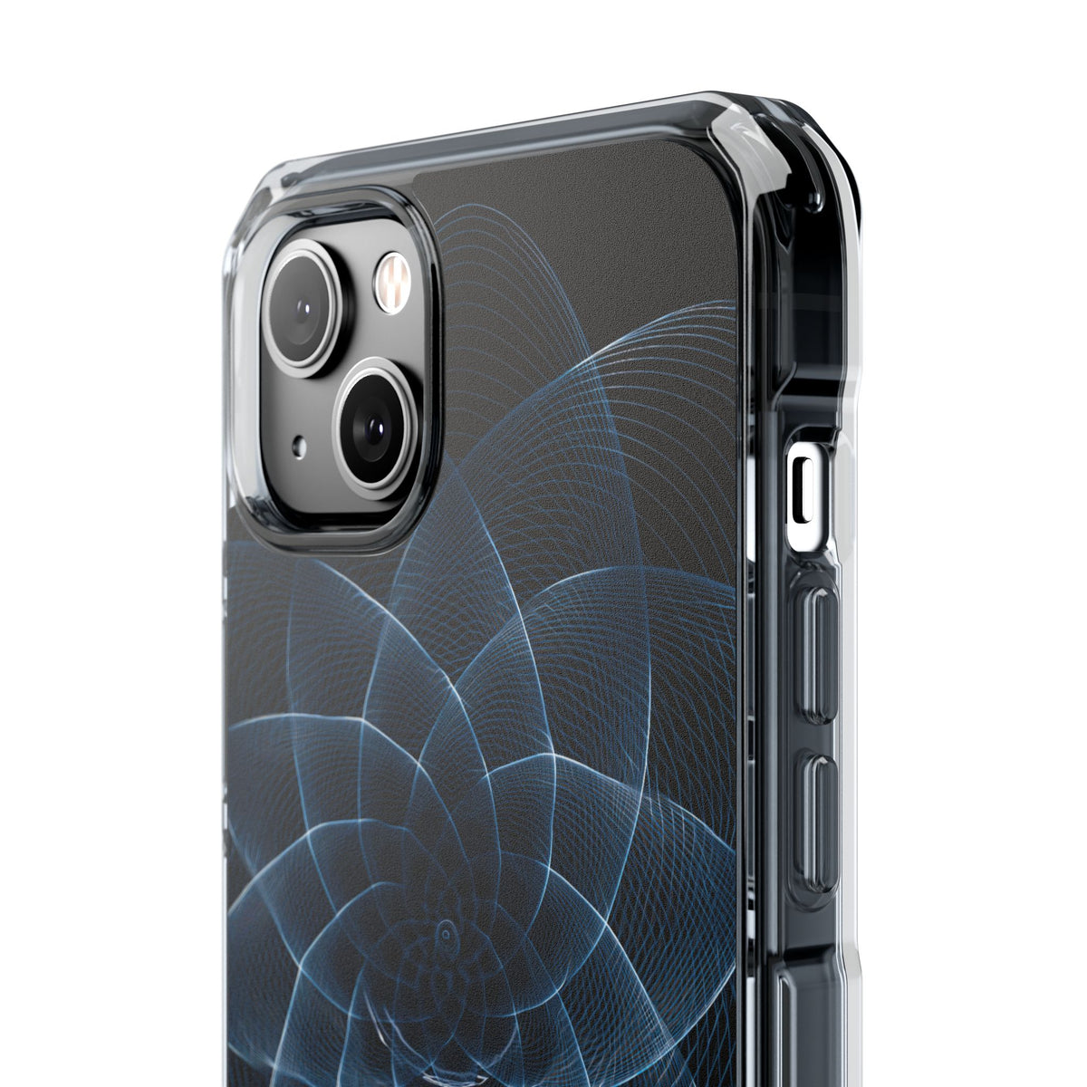 Blue Impact MagSafe Phone Case for iPhone - Cobalt Geometric Bloom