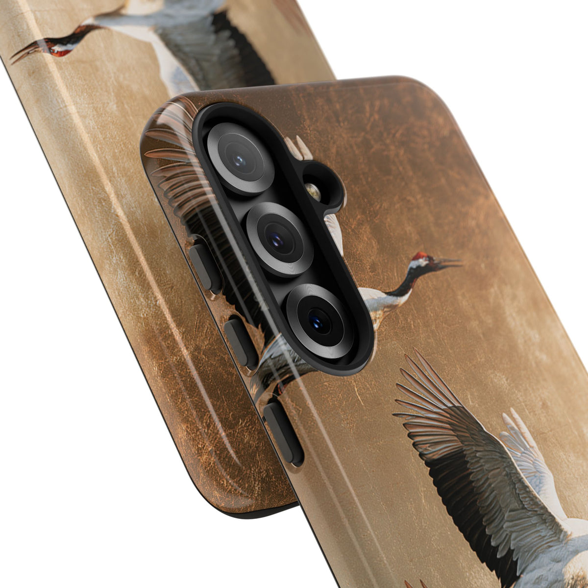 Golden Crane Flight · Tough Phone Case for Samsung · Gold