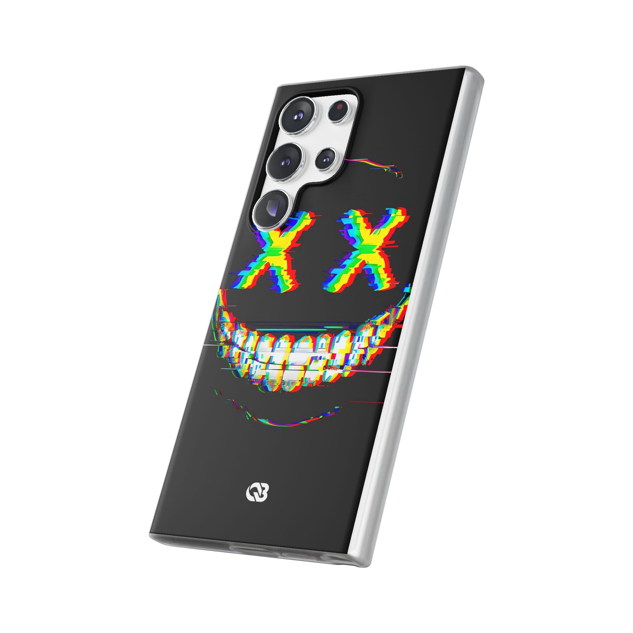Glitch Grin Distortion · Soft Handyhülle für Samsung