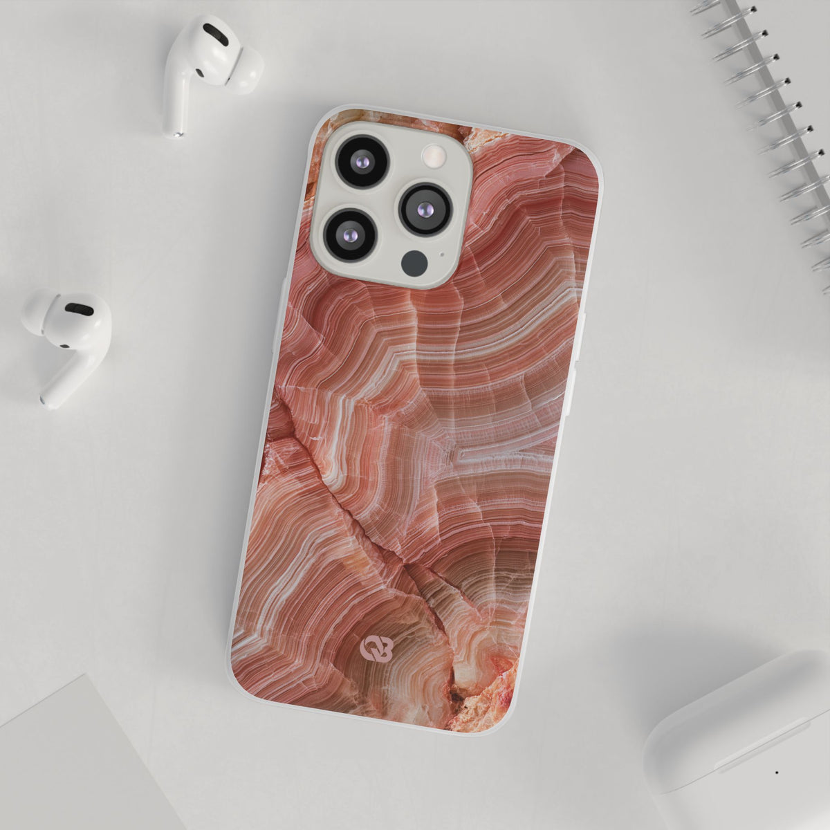 Blushing Rose Strata · Lite Phone Case for iPhone · Pink