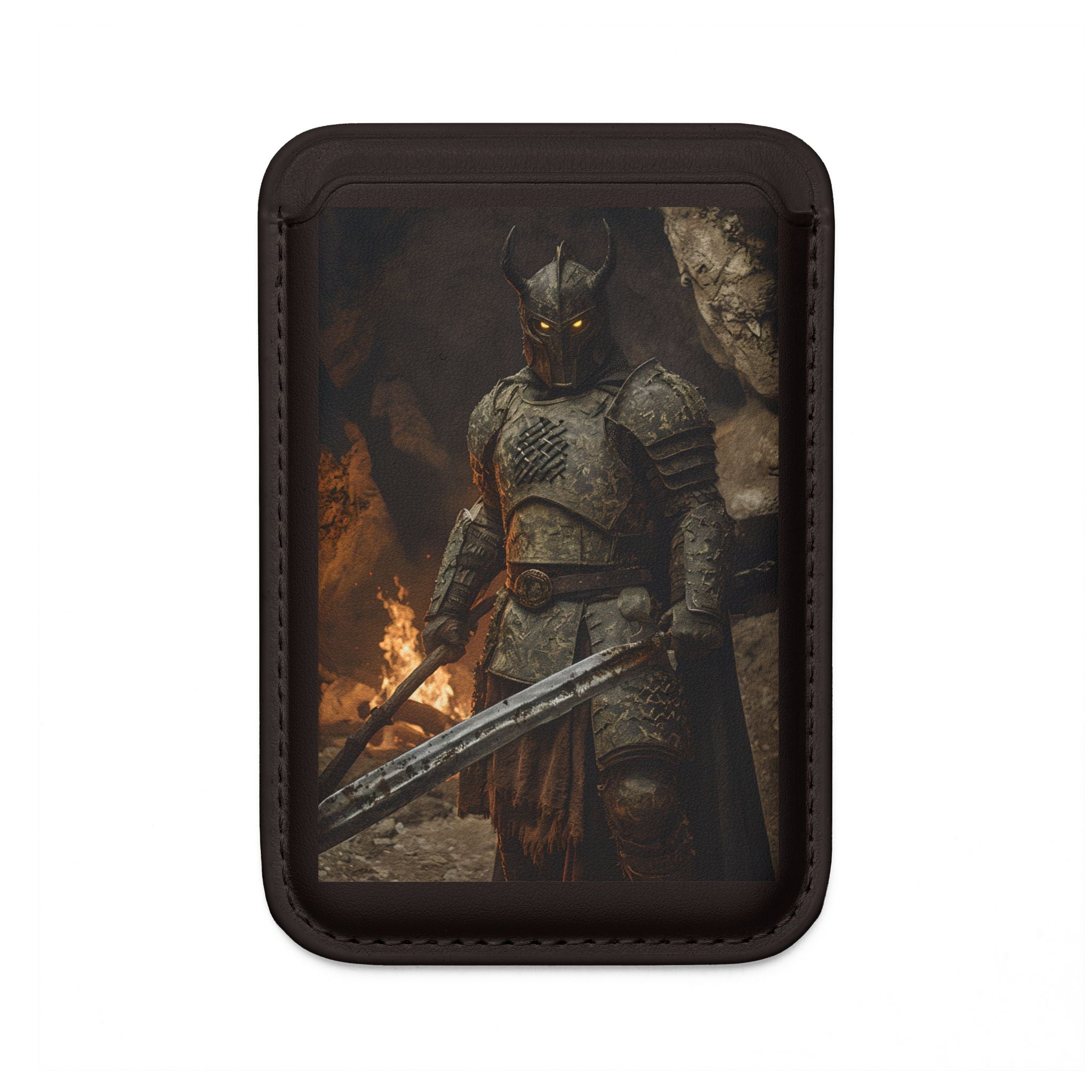 Horned Warrior Vlam Portemonnee – MagSafe Klaar