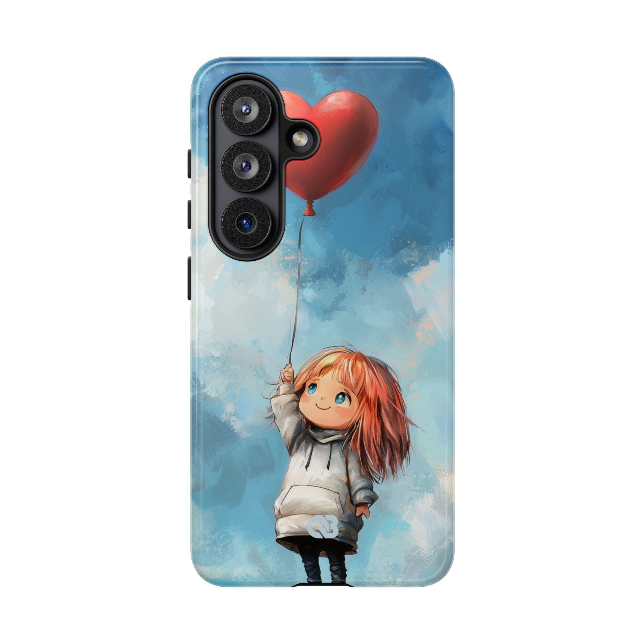 Crimson Heart Sky · Tough Phone Case for Samsung