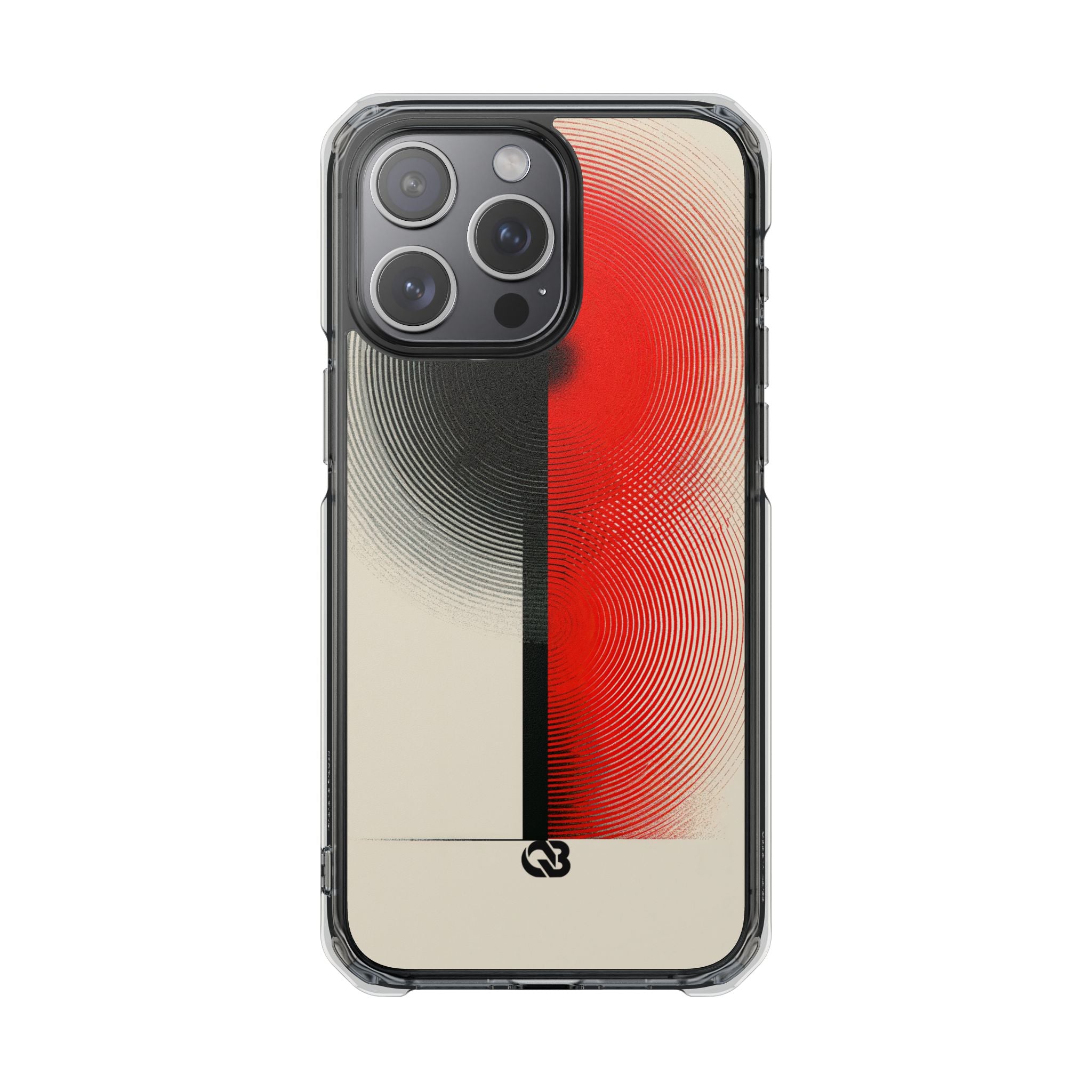 Red Impact MagSafe Phone Case for iPhone - Split Signal Red