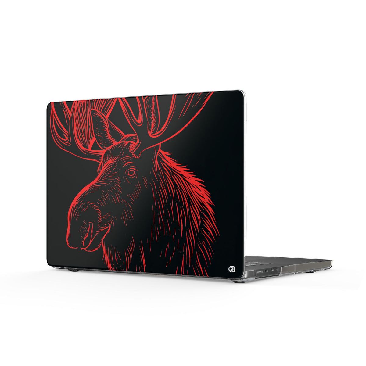 Nordic Elk · Clear Hard Case for MacBook · Black