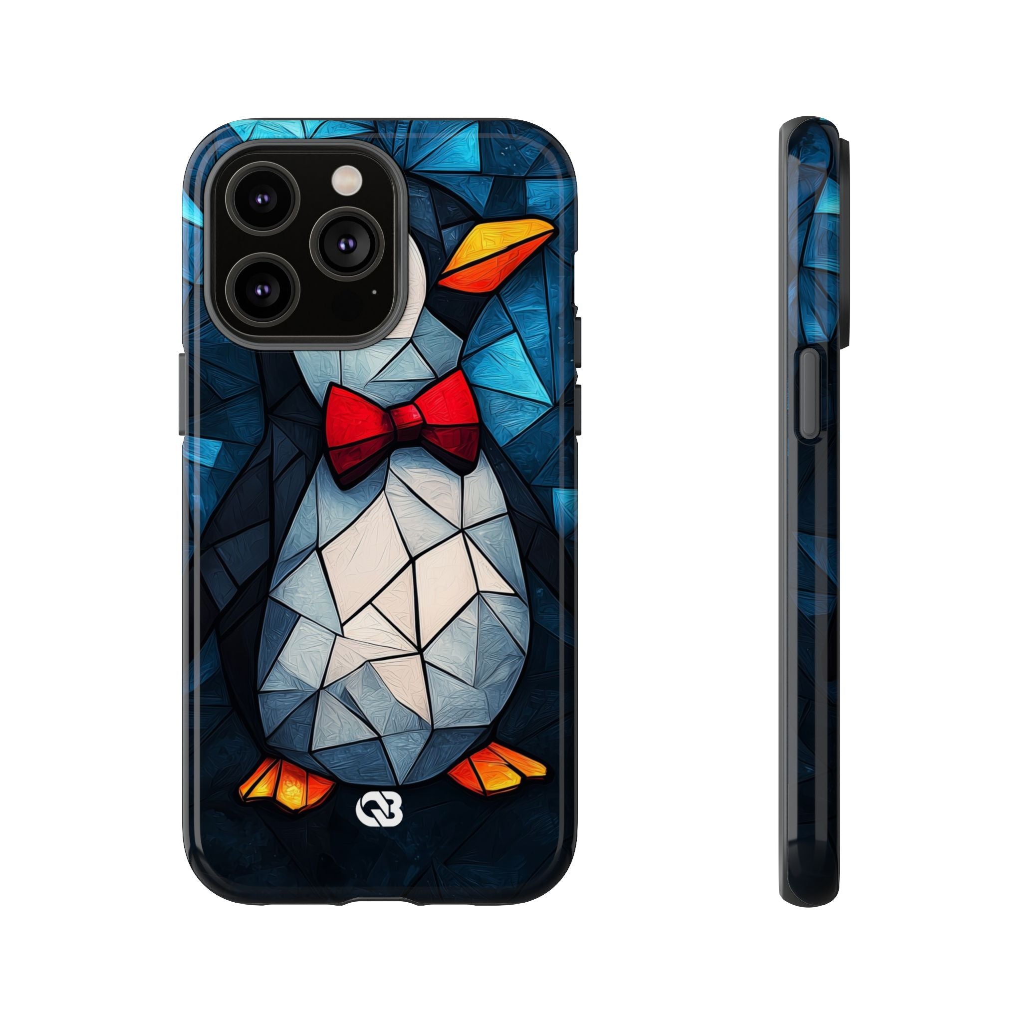 Mosaic Bowtie Penguin · Tough Phone Case for iPhone