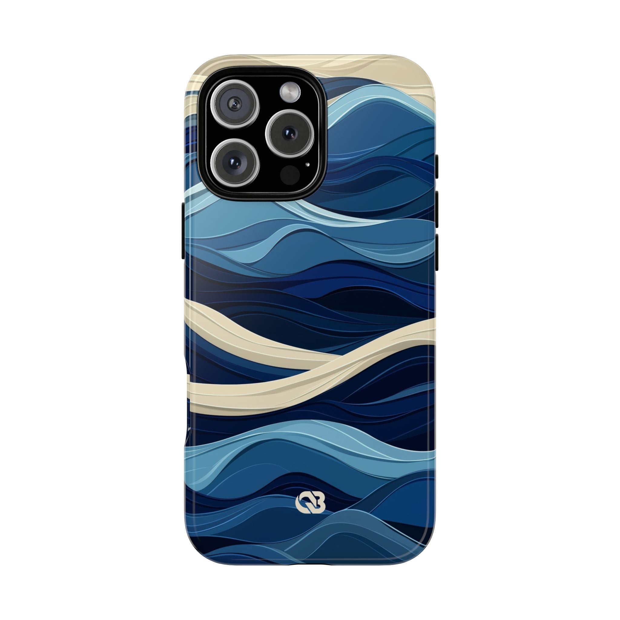 Cobalt Coast Layers · Tough Phone Case for iPhone