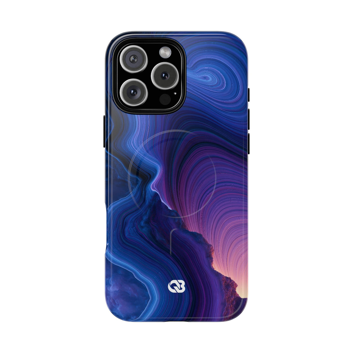 Radiant Strata · Tough 2.0 Magnetic Phone Case for iPhone · Blue