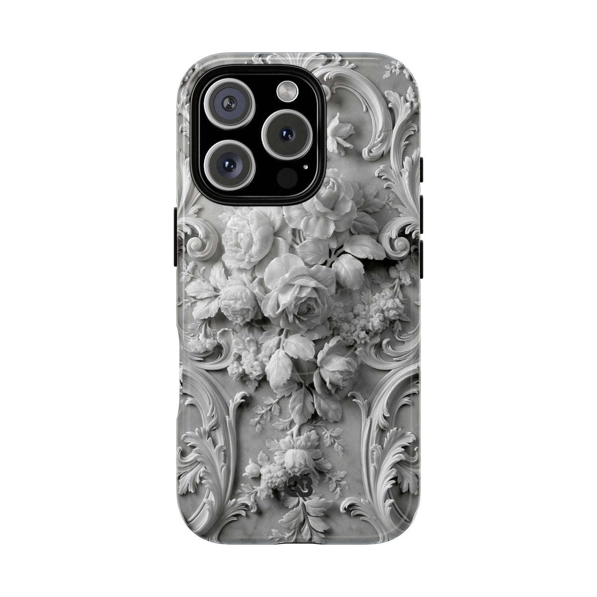 Rococo Marble Rose · Tough 2.0 Magnetic Phone Case for iPhone · White